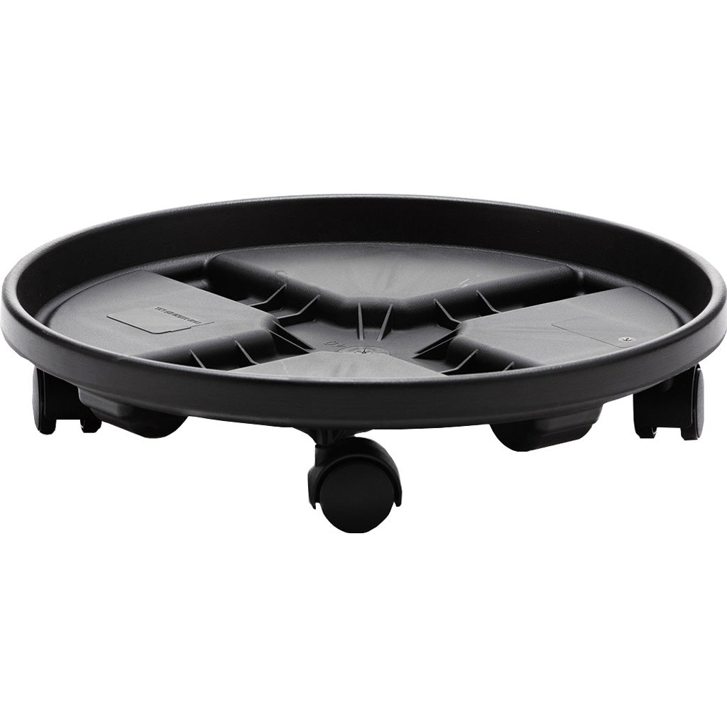 Bloem Round Plant Caddy (BLACK, 12 IN)