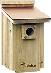 Coppertop Cedar Bluebird House (TAN/COPPER, 8.2X6.7X12.7 IN)