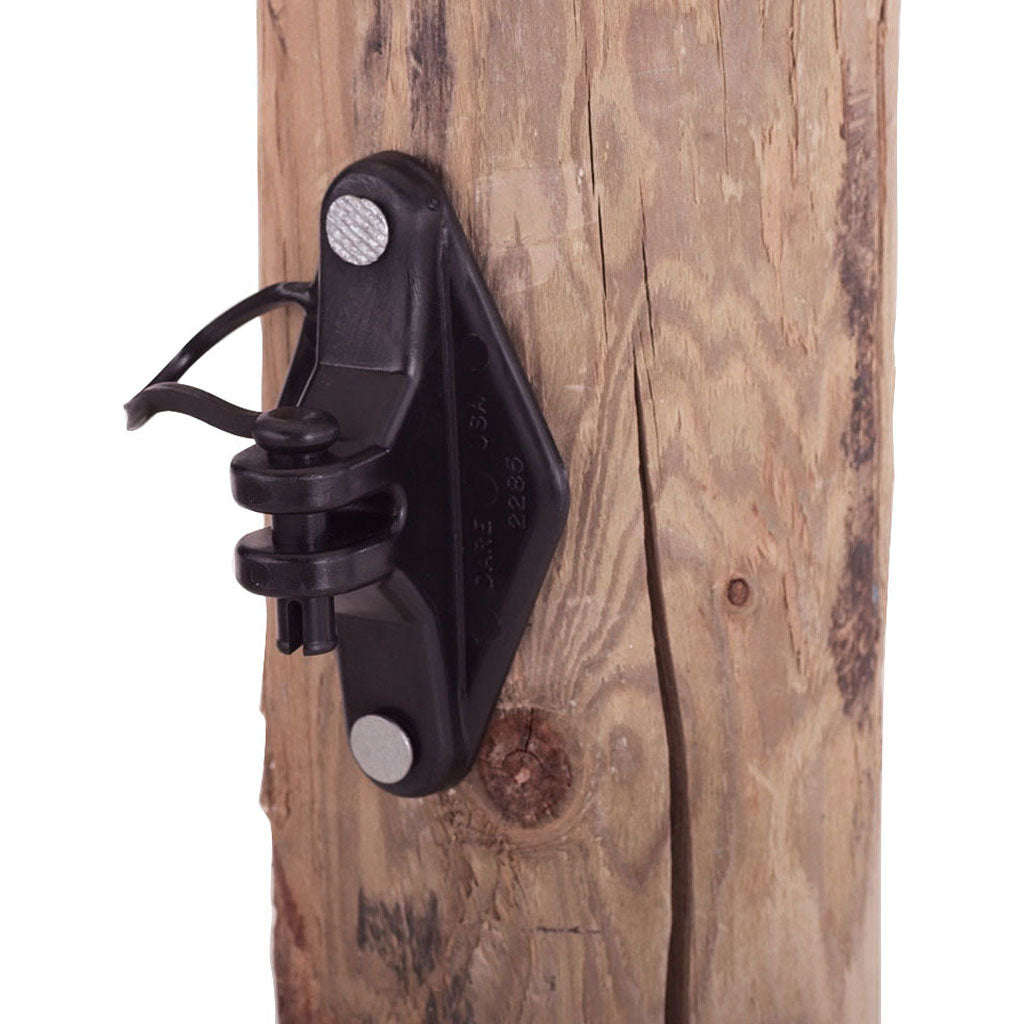 Snug Wood Post Pinlock Insulator (BLACK, 25 PK)