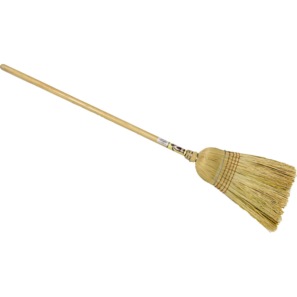 Warehouse Corn & Rattan Broom (NATURAL, 12 IN)