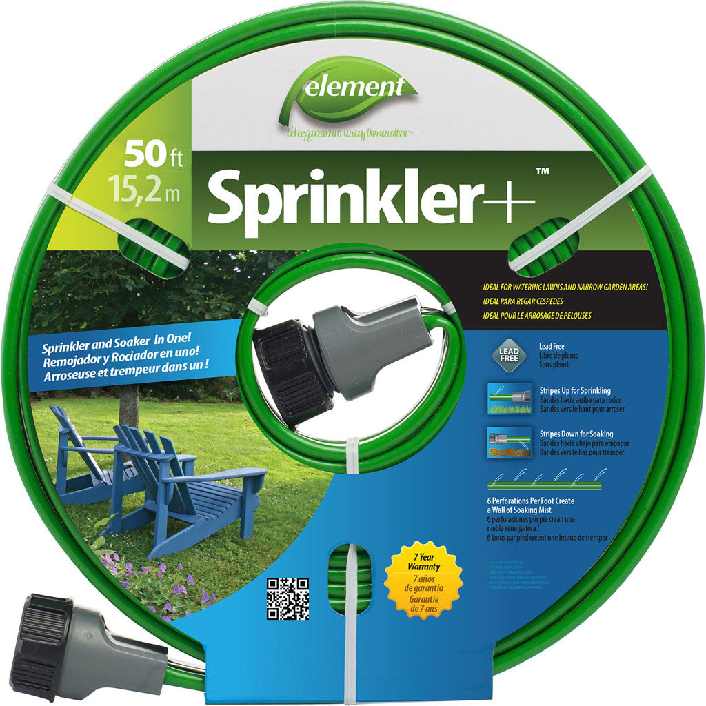 Swan Element Sprinkler & Soaker Hose Combination (GREEN, 50 FT)