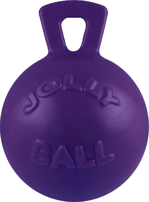 Jolly Pets Tug-N-Toss Ball (PURPLE, LG-8 IN)