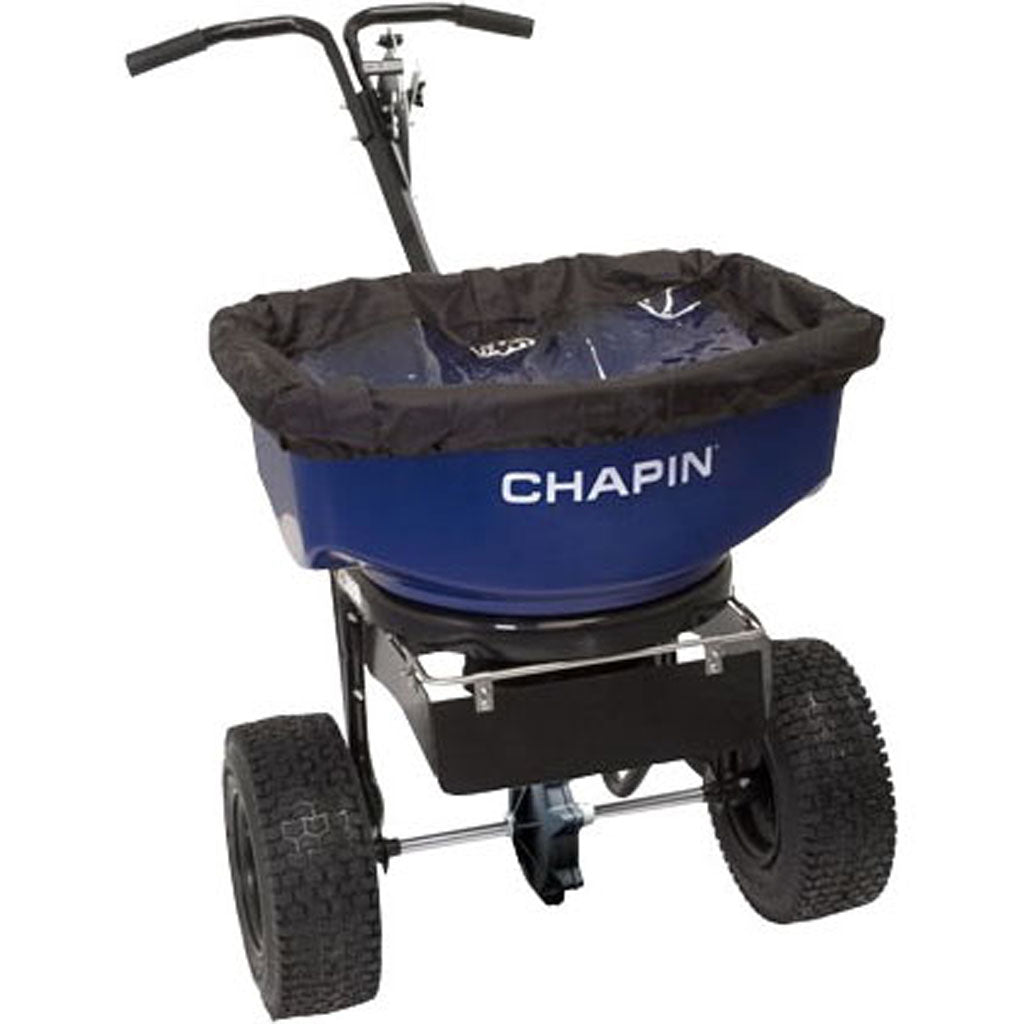 Professional Salt & Ice Melt Spreader (BLUE, 80 LB)
