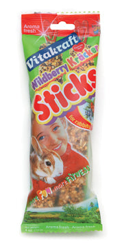 Vitakraft Crunch Sticks Rabbit Treats (WILDBERRY/HONEY, 4 OZ-2 PK)