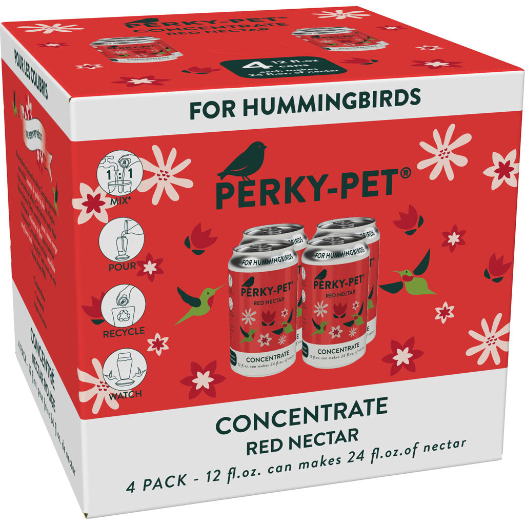 Perky-Pet Hummingbird Nectar Concentrate (RED, 12 OZ-4 PK)