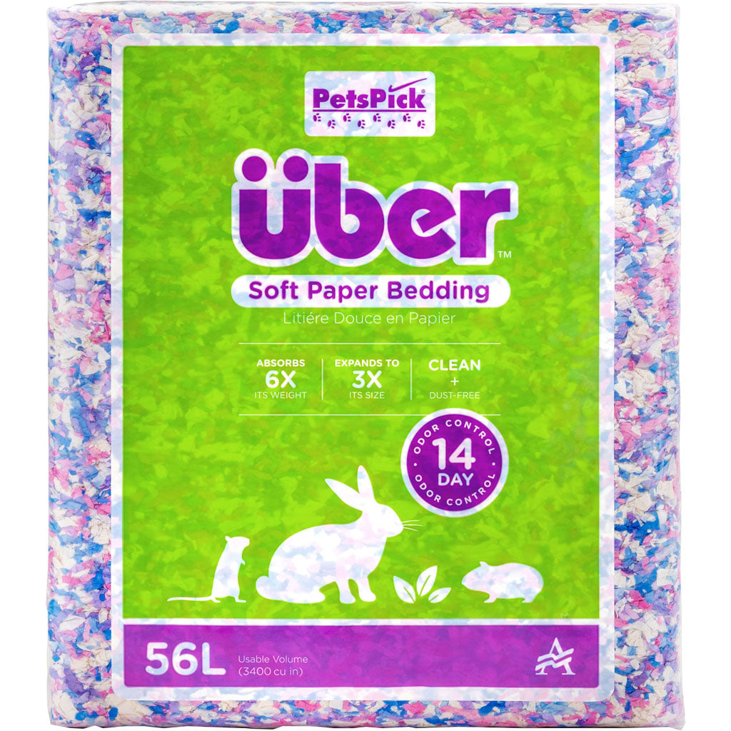 Uber Soft Paper Pet Bedding (CONFETTI, 56 L)
