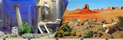 Double-Sided Underwater Atlantis/Desert Background (19 IN X 50 FT)