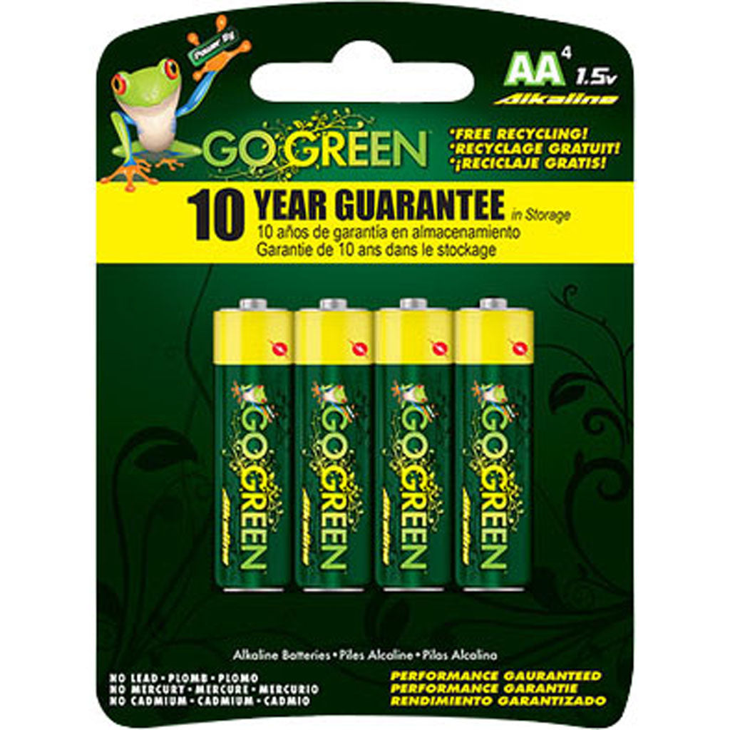 Gogreen Alkaline Battery (AA-4 PK)