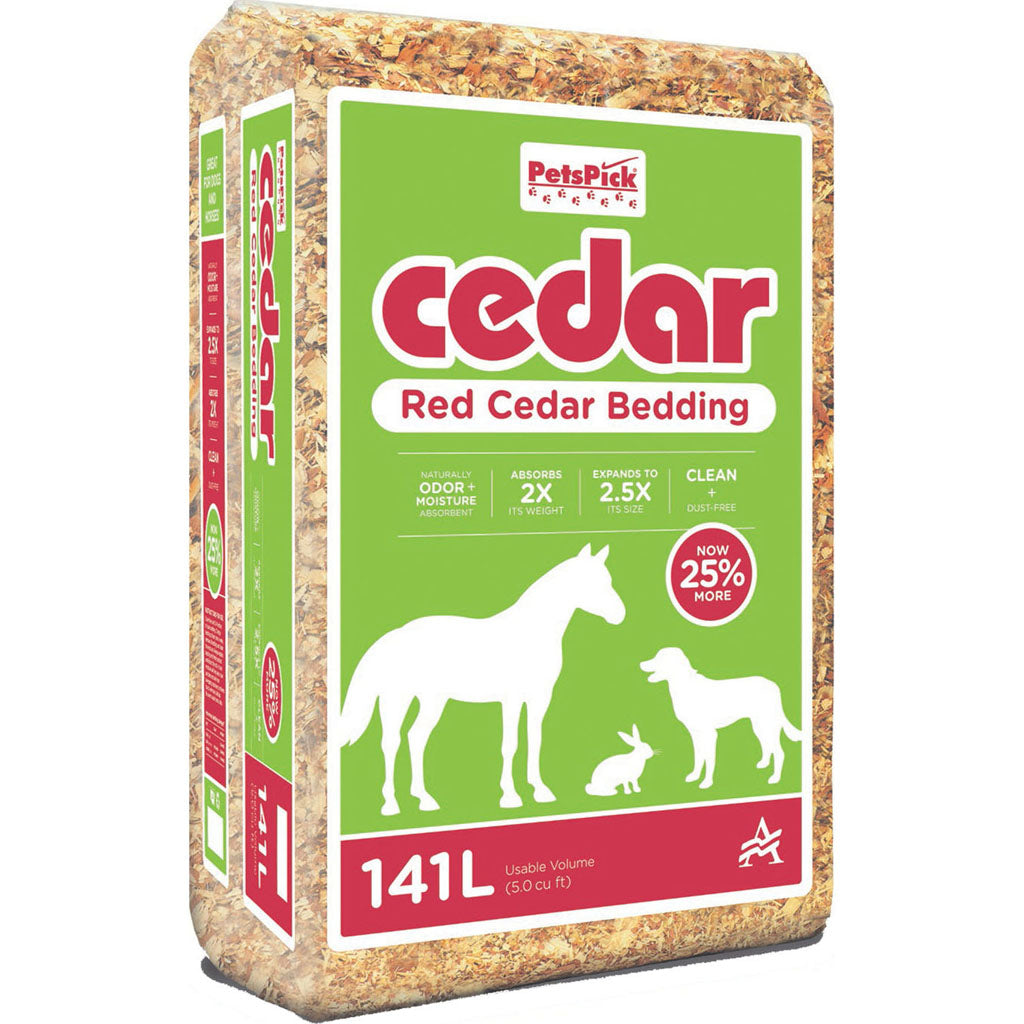 Pets Pick Kiln Dried Red Cedar Bedding (RED CEDAR, 141 L)