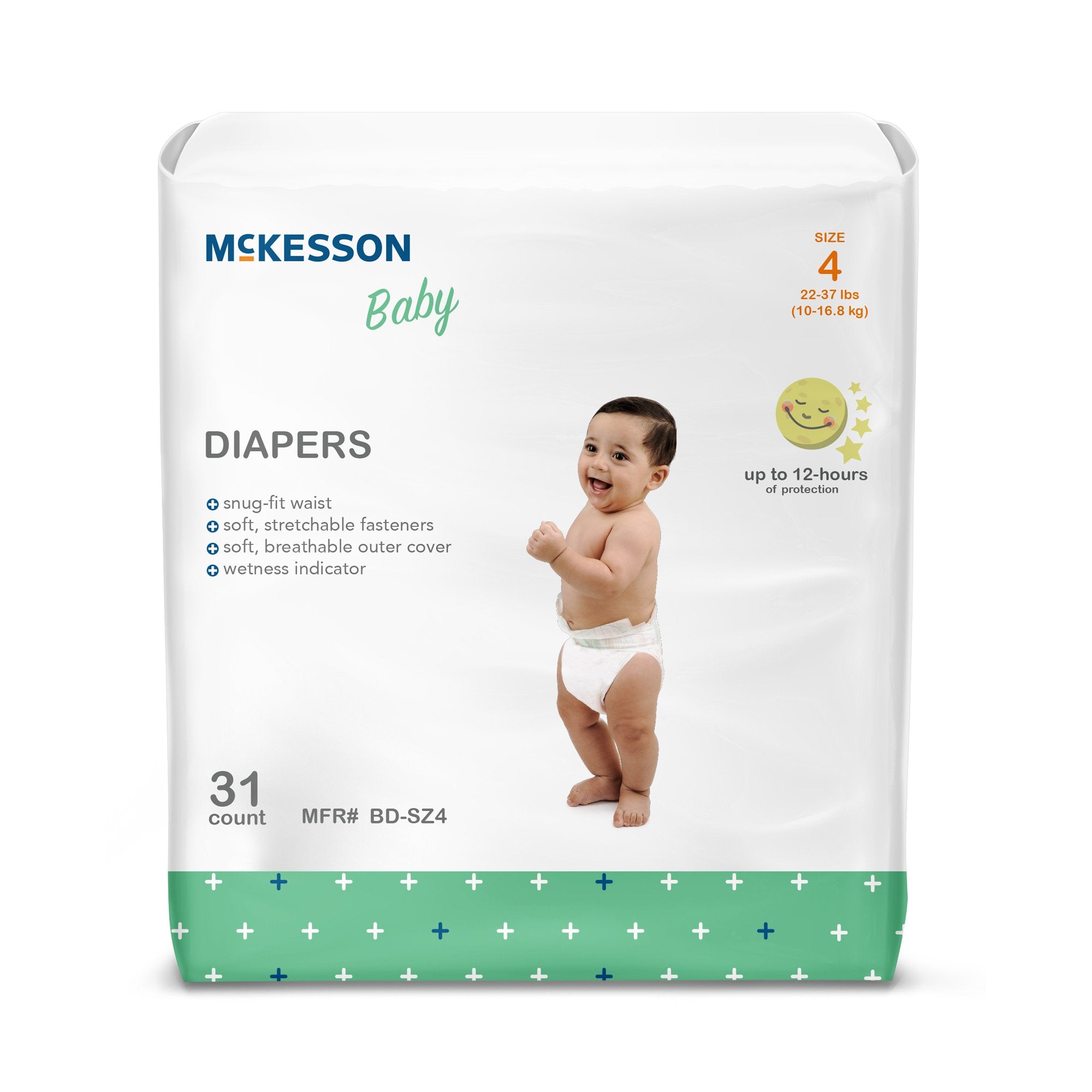 McKesson Brand - Unisex Baby Diaper McKesson Size 4 Disposable Heavy Absorbency [4/CS]