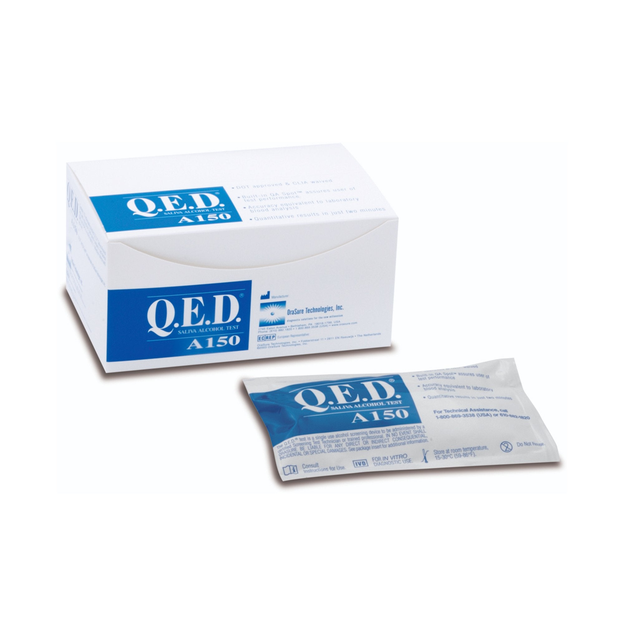 Orasure Technologies - Drugs of Abuse Test Kit Q.E.D.® Alcohol Screen 10 Tests CLIA Waived [30/CS]