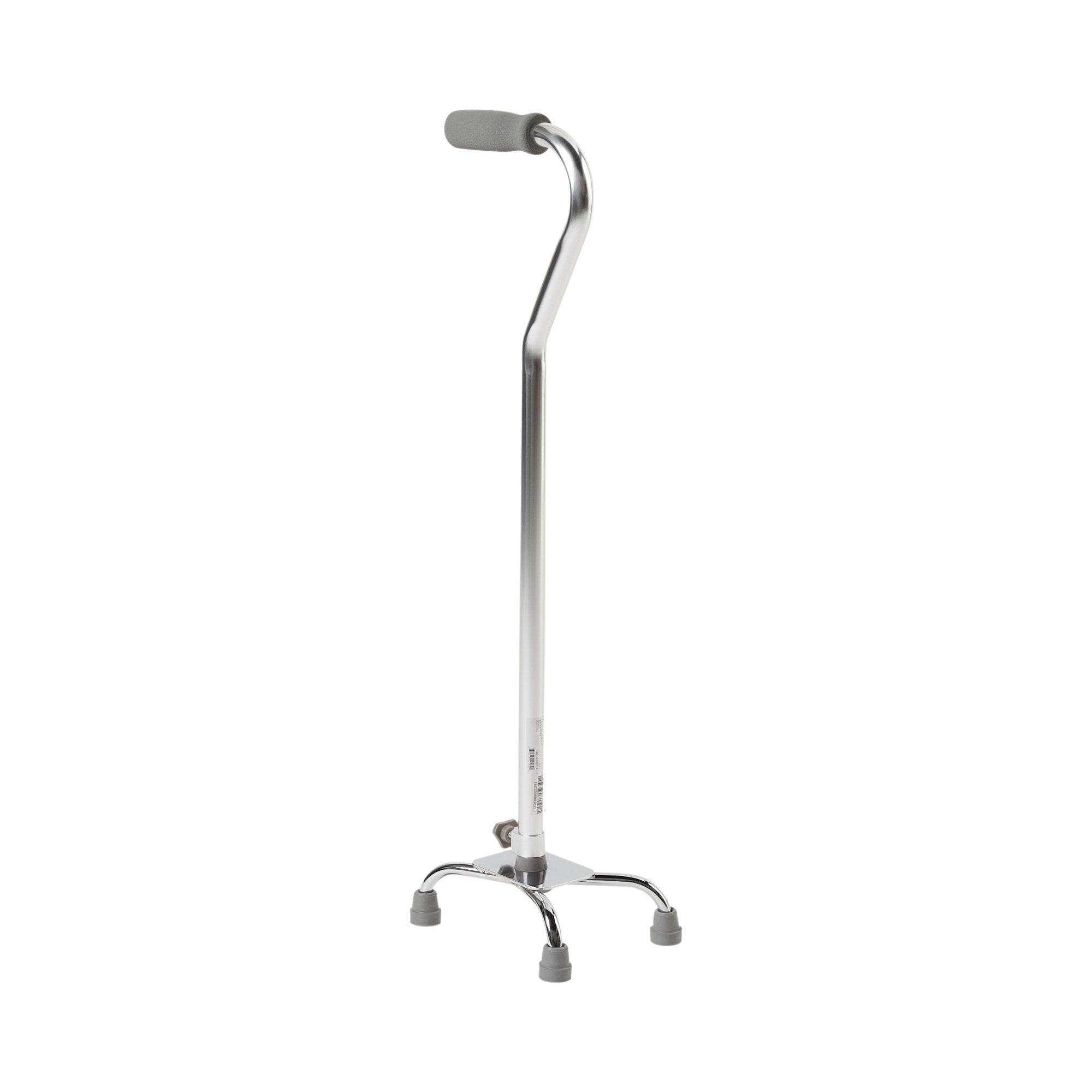 McKesson Brand - Small Base Quad Cane McKesson Steel 30 to 39 Inch Height Chrome [4/CS]