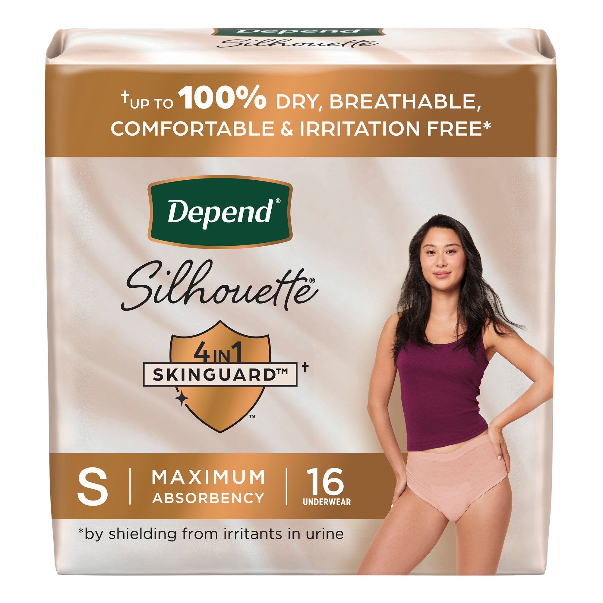 Kimberly Clark - Female Adult Absorbent Underwear Depend® Silhouette® Waistband Style Small Disposable Heavy Absorbency [32/CS]