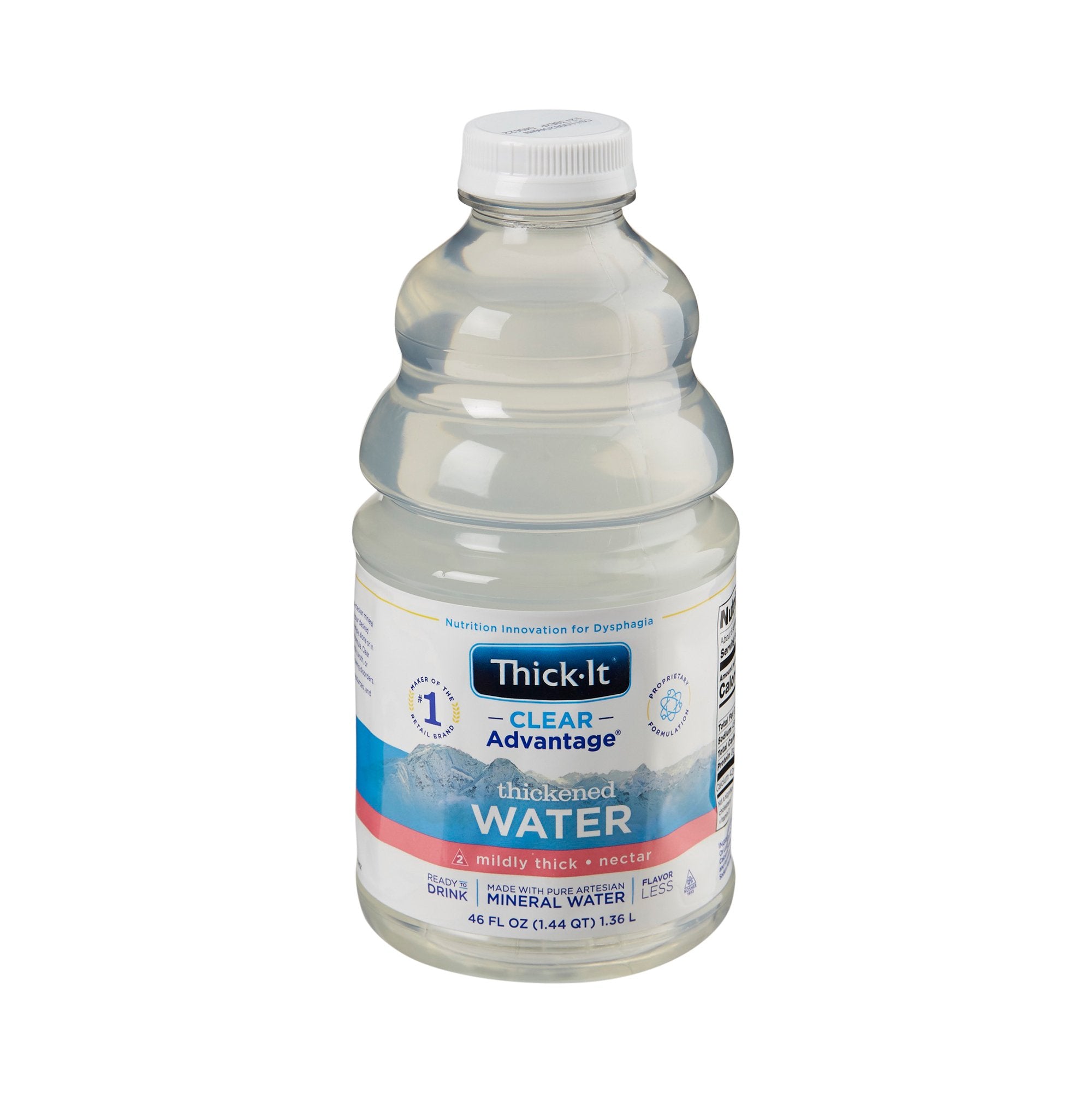 Kent Precision Foods - Thickened Water Thick-It® Clear Advantage® 46 oz. Bottle Unflavored Liquid IDDSI Level 2 Mildly Thick [4/CS]