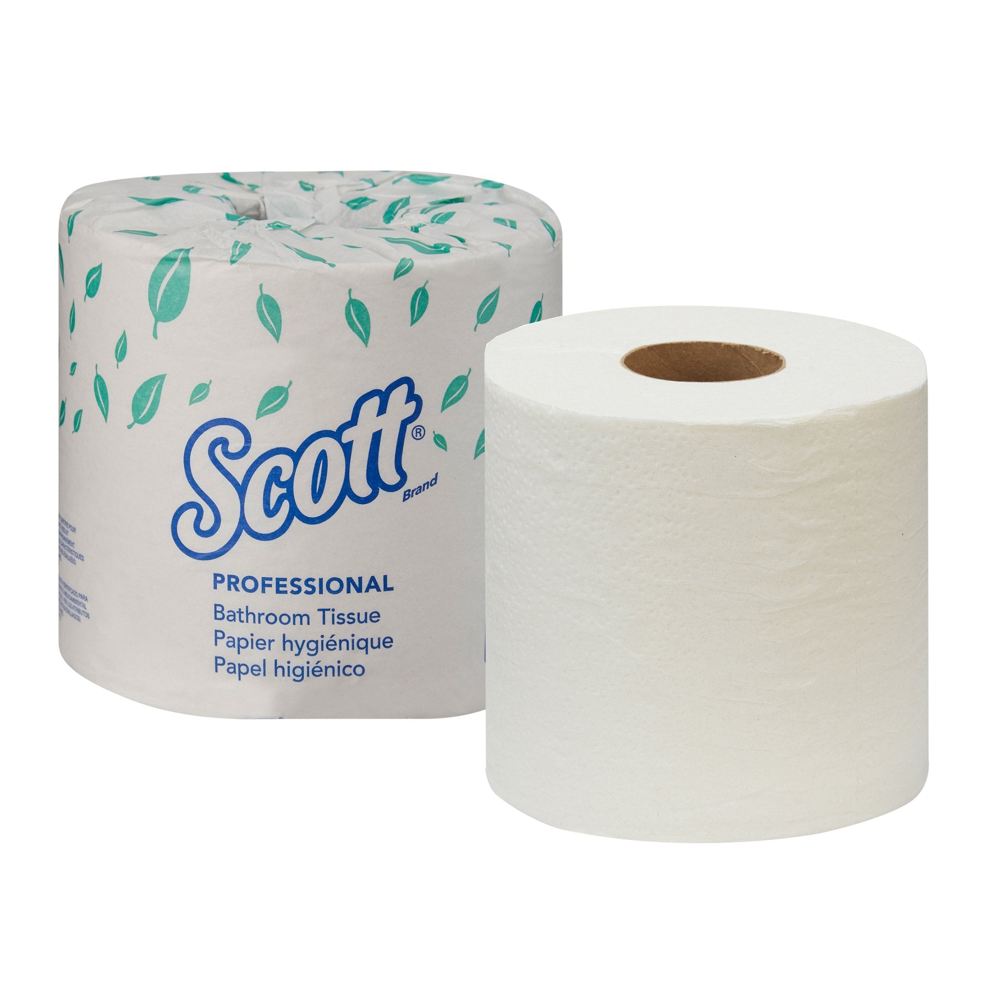 Kimberly Clark - Toilet Tissue Scott® Essential White 2-Ply Standard Size Cored Roll 550 Sheets 4 X 4-1/10 Inch [80/CS]