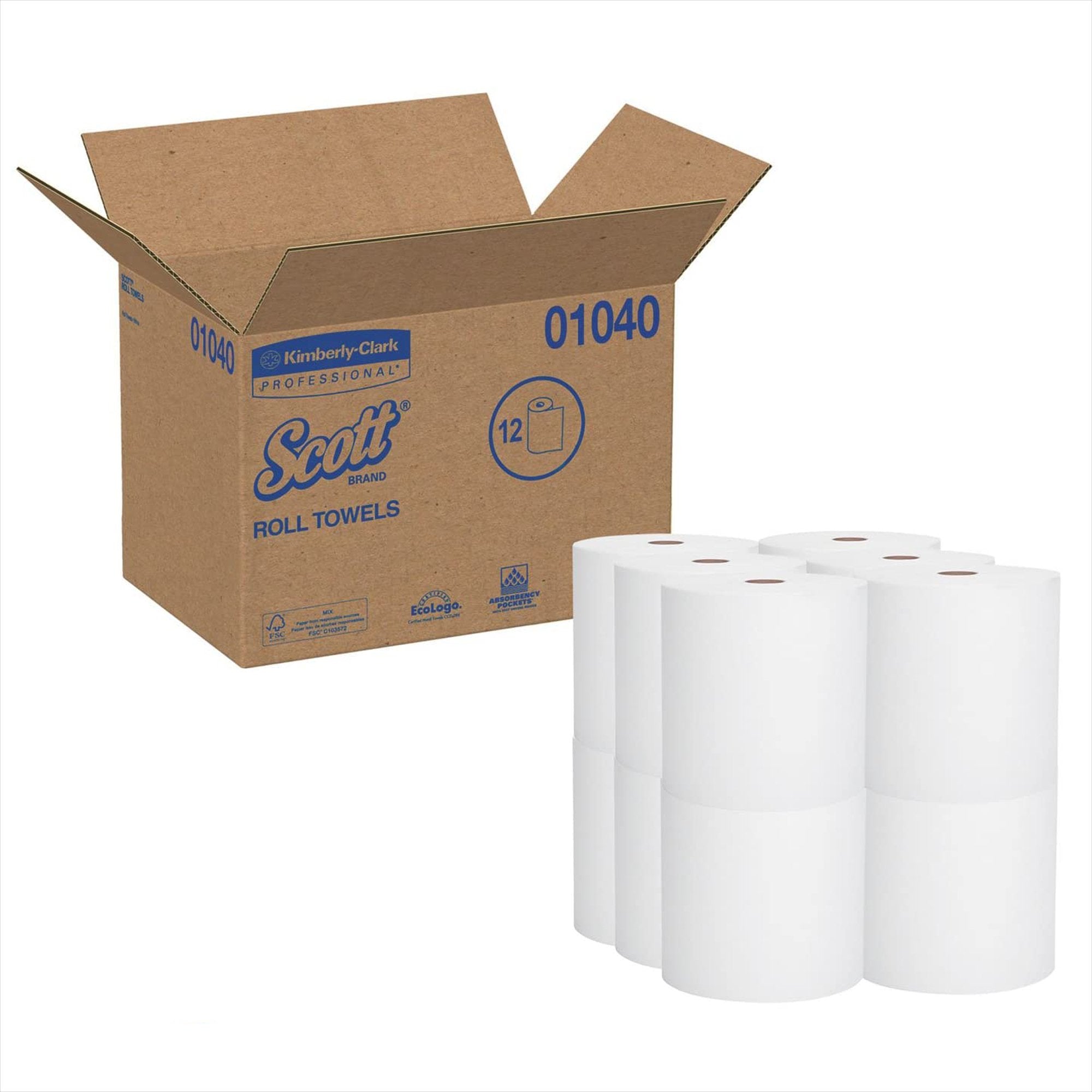 Kimberly Clark - Paper Towel Scott® Essential Hardwound Roll 8 Inch X 800 Foot [12/CS]