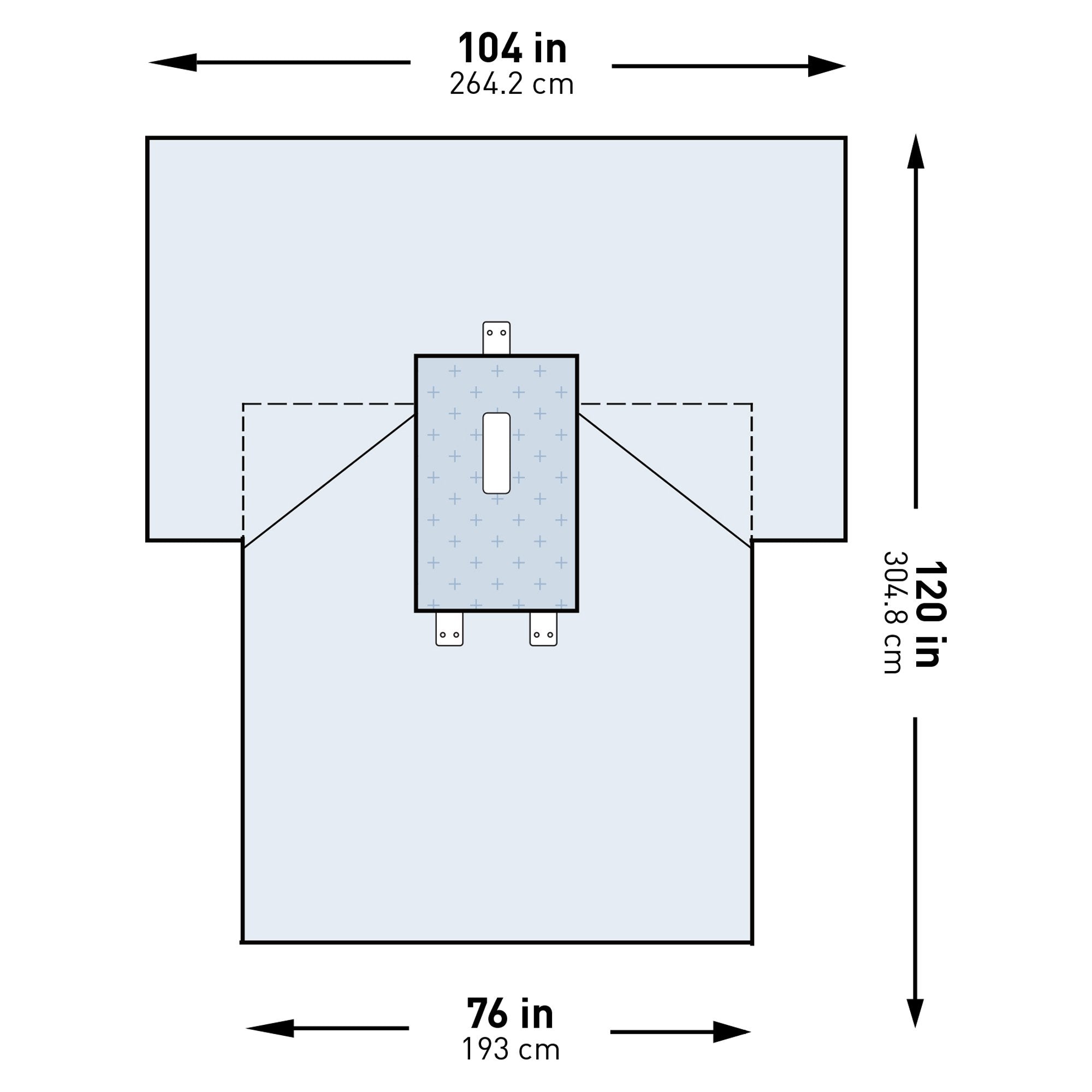 McKesson Brand - Abdominal Drape McKesson Laparotomy Drape 102 W X 76 W X 120 L Inch Sterile [13/CS]