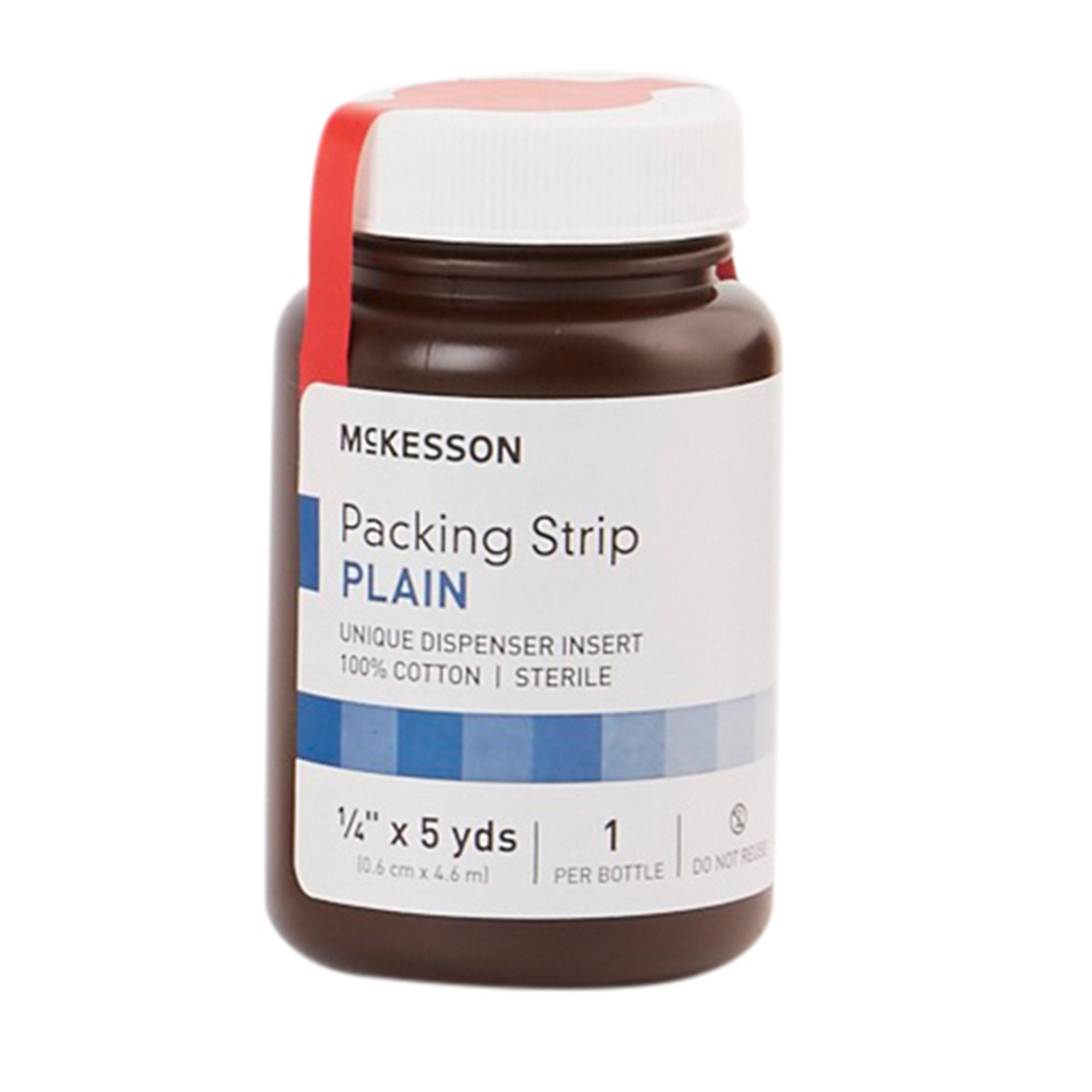 McKesson Brand - Wound Packing Strip McKesson Non-impregnated 1/4 Inch X 5 Yard Sterile Plain [12/CS]