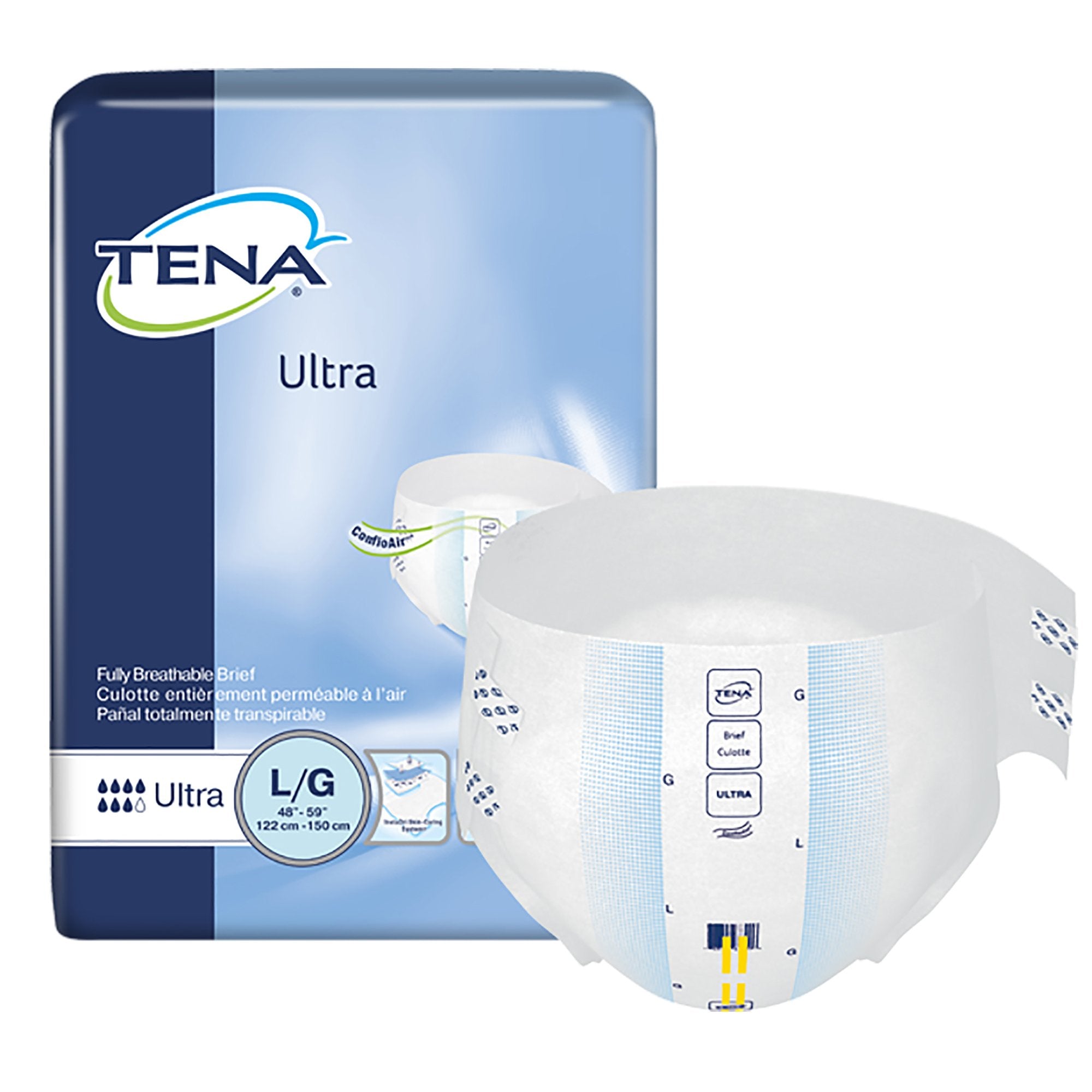 Essity HMS North America Inc - Unisex Adult Incontinence Brief TENA® Ultra Large Disposable Heavy Absorbency [6/CS]