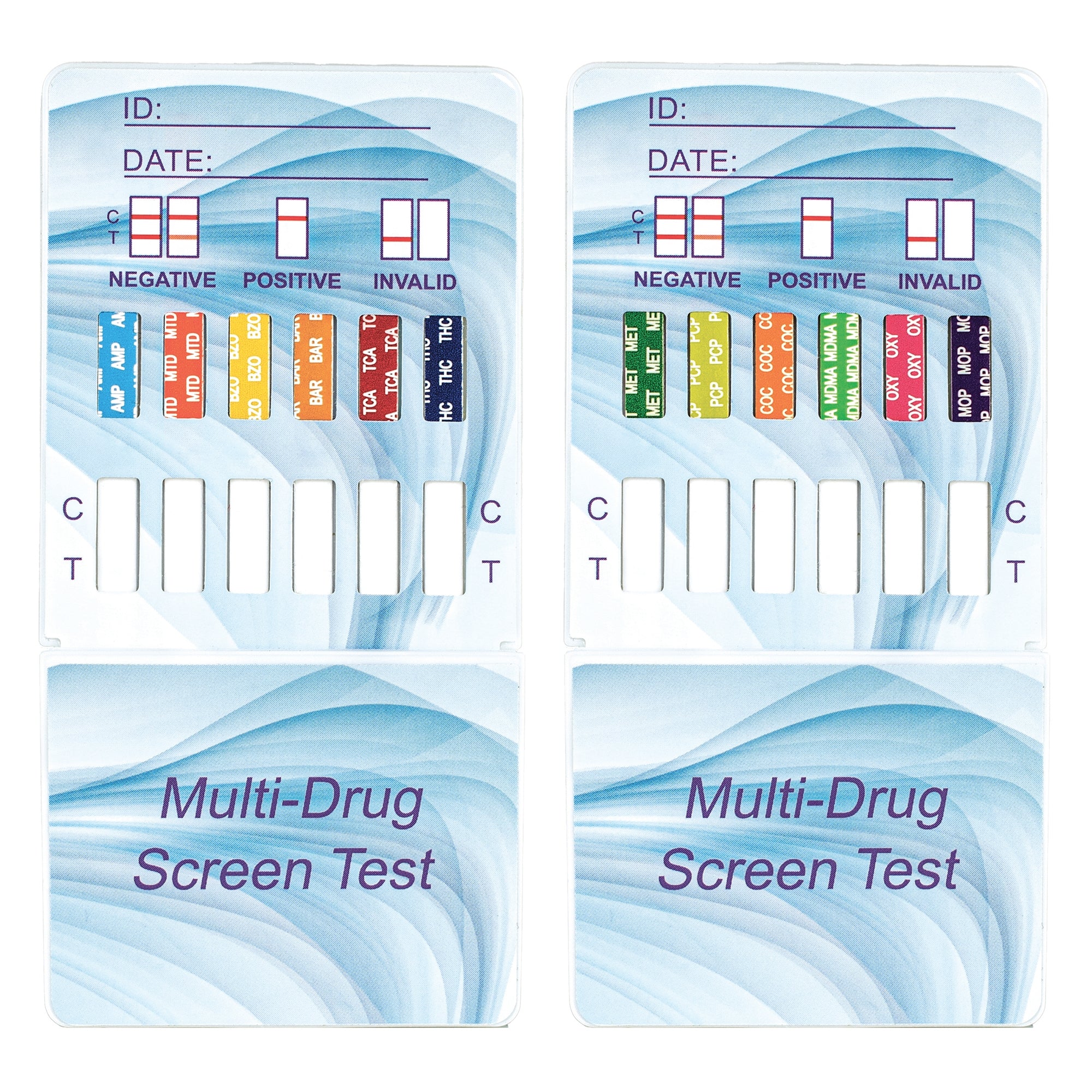 McKesson Brand - Drugs of Abuse Test Kit McKesson Consult™ AMP, BAR, BZO, COC, mAMP/MET, MDMA, MOP, MTD, OXY, PCP, TCA, THC 25 Tests CLIA Waived [500/CS]