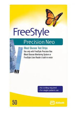 Abbott - Blood Glucose Test Strips FreeStyle Percision Neo 50 Strips per Pack [12/CS]