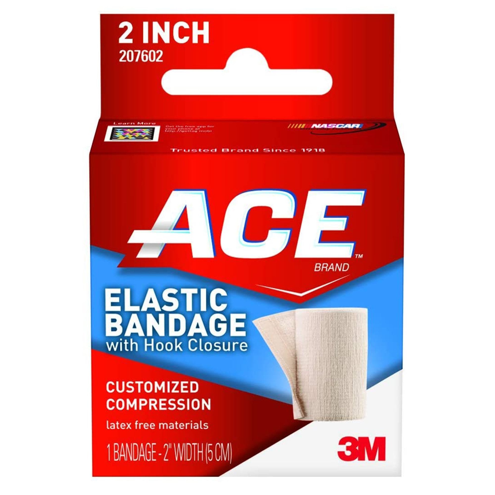 3M Company - Elastic Bandage 3M™ ACE™ 2 Inch X 4.2 Foot Single Hook and Loop Closure Tan NonSterile Standard Compression [72/CS]