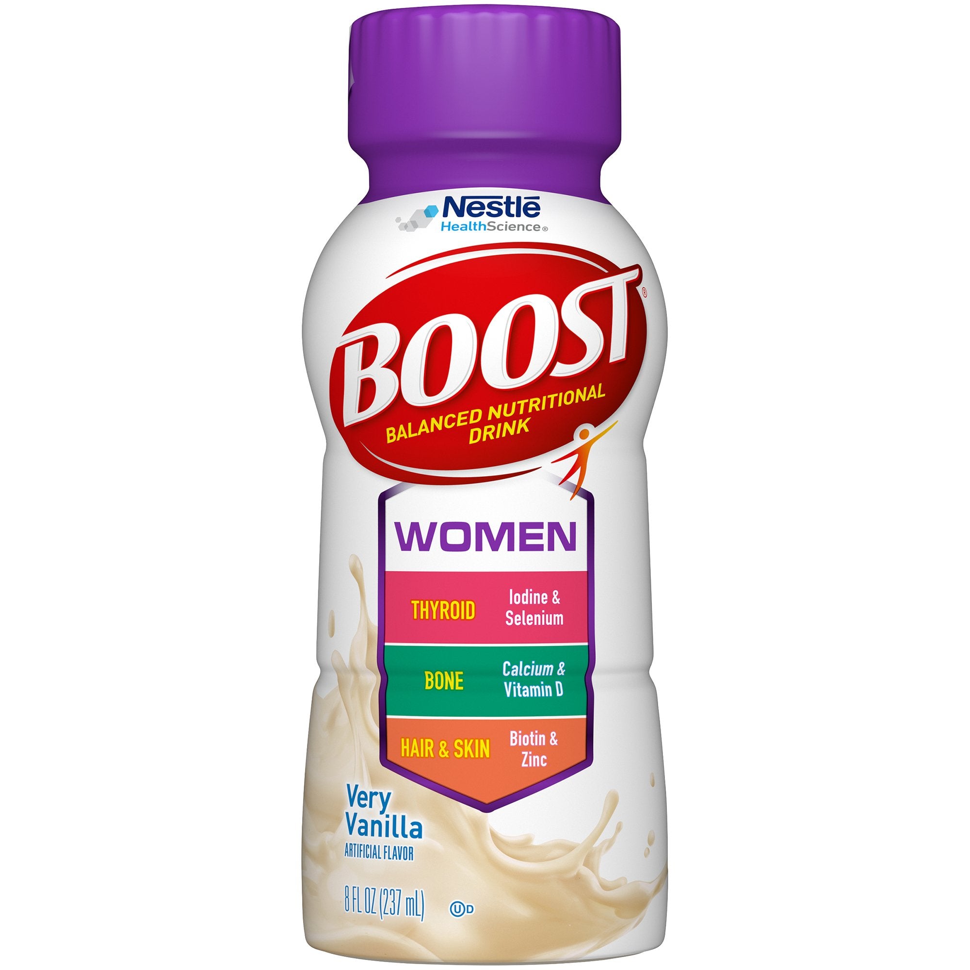 Nestle Clinical Nutritional - Oral Supplement Boost® Women Very Vanilla Flavor Liquid 8 oz. Bottle [24/CS] (1199428_CS)