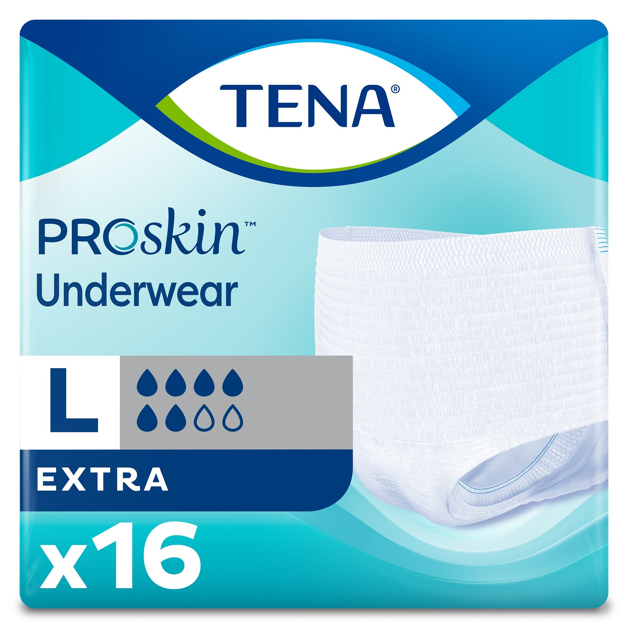 Essity HMS North America Inc - Unisex Adult Absorbent Underwear TENA® ProSkin™ Extra Pull On with Tear Away Seams Large Disposable Moderate Absorbency [64/CS]