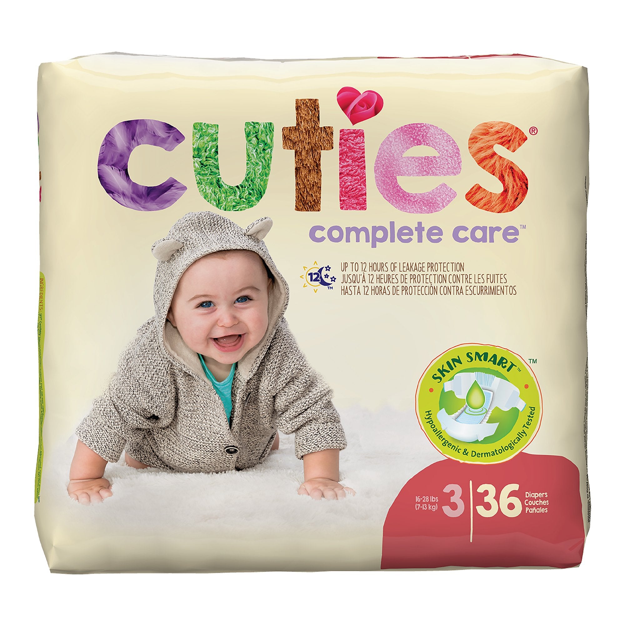 First Quality - Unisex Baby Diaper Cuties® Complete Care Size 3 Disposable Heavy Absorbency [4/CS]