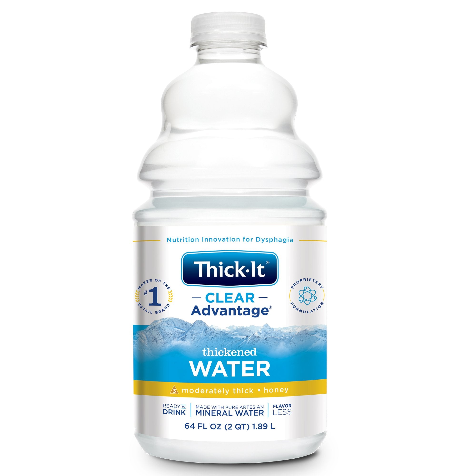 Kent Precision Foods - Thickened Water Thick-It® Clear Advantage® 64 oz. Bottle Unflavored Liquid IDDSI Level 3 Moderately Thick/Liquidized [4/CS]