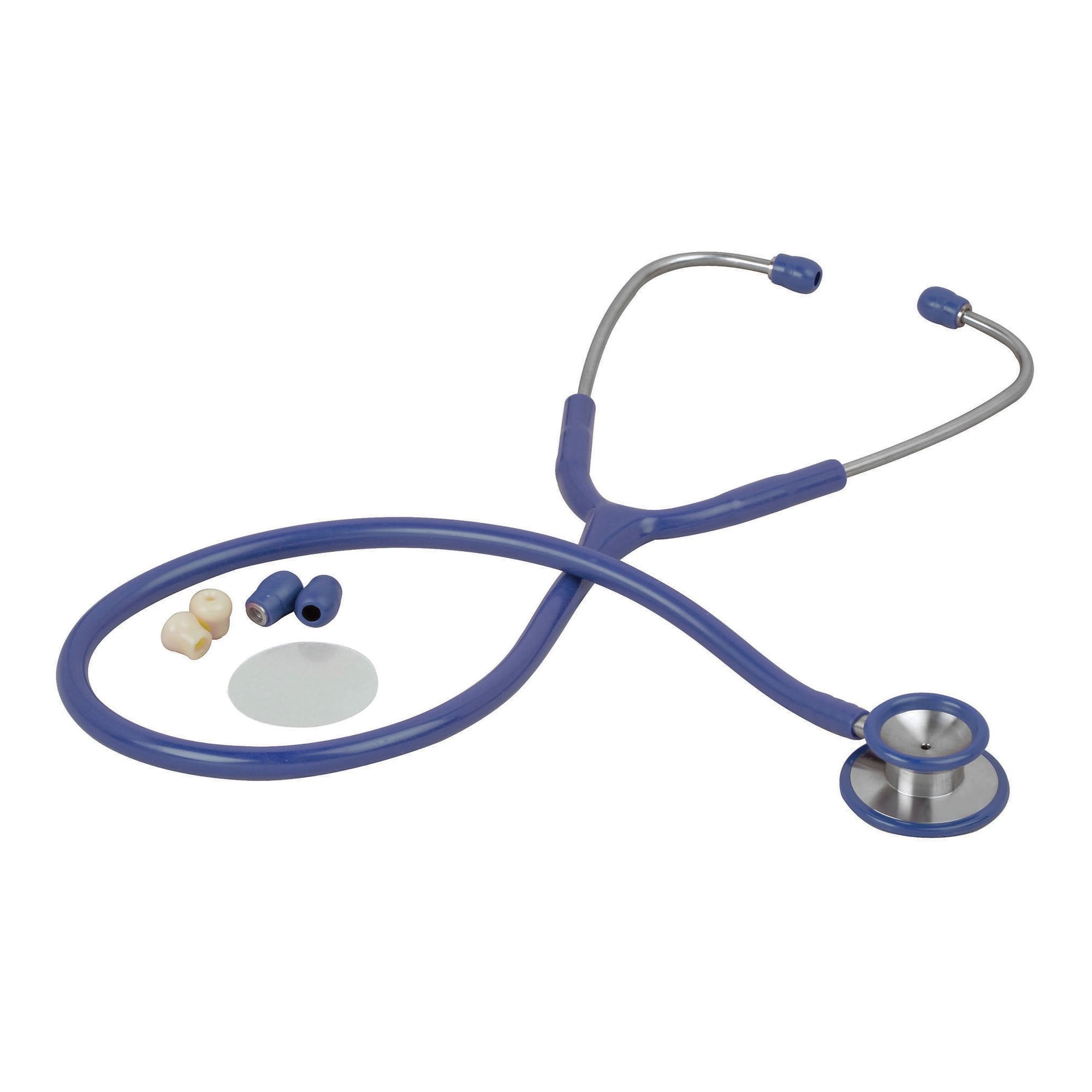 Veridian Healthcare LLC - Clinician Stethoscope Veridian Blue 1-Tube 25 Inch Tube Double Sided Chestpiece [50/CS]