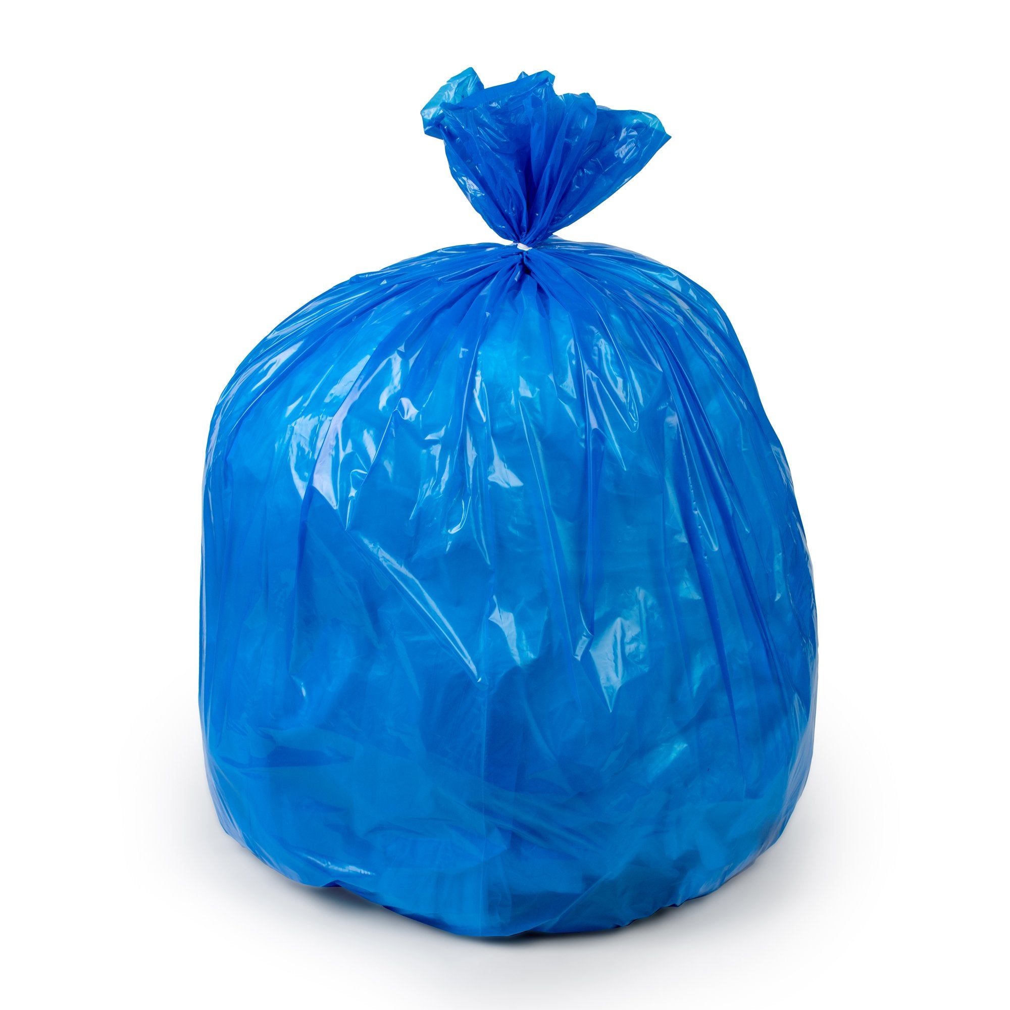 Colonial Bag Corp - Recyclying Bag Colonial Bag 44 gal. Blue LLDPE 1.3 mil 38 X 48 Inch X-Seal Bottom Coreless Roll [10/CS]