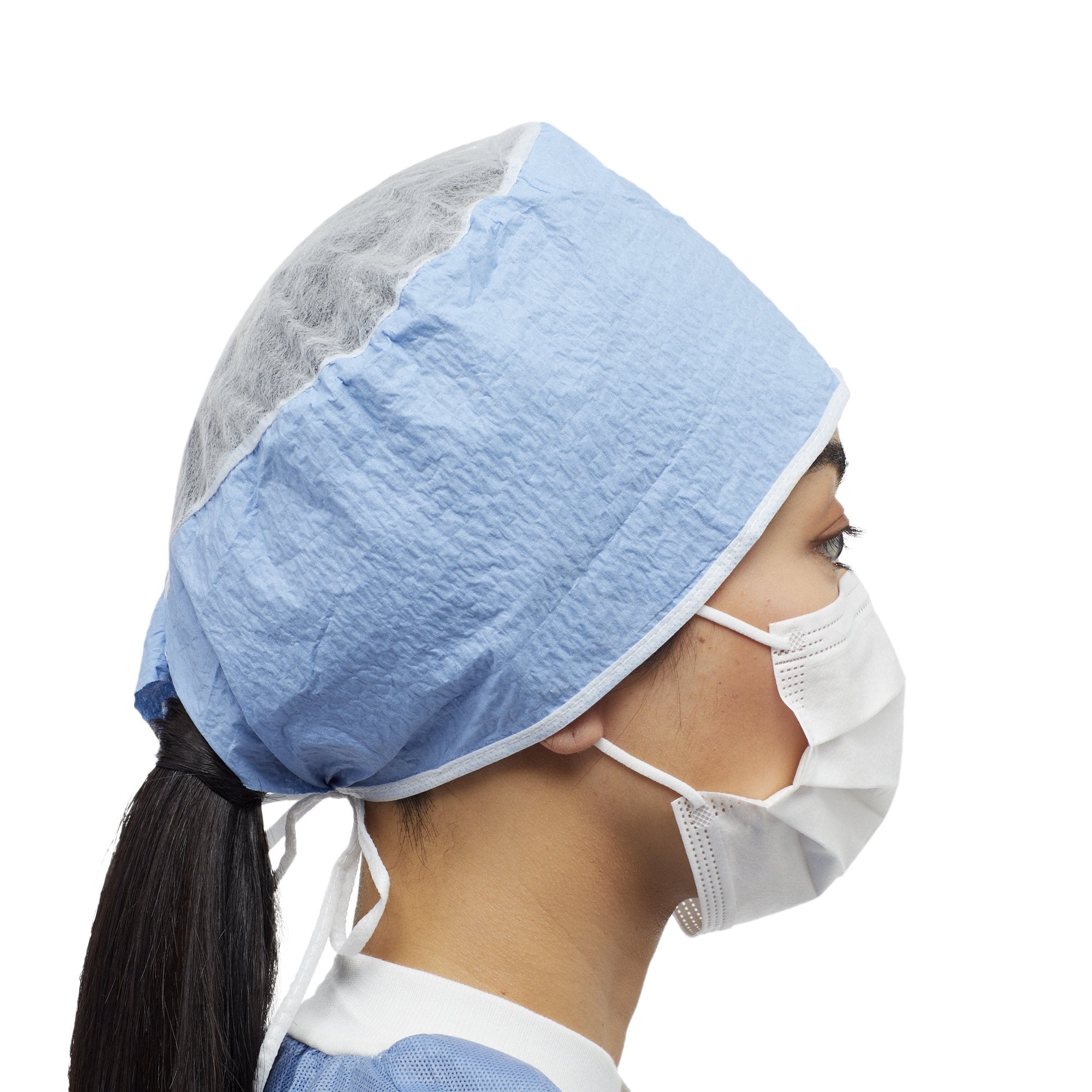 McKesson Brand - Surgeon Cap McKesson One Size Fits Most Blue Tie Closure [600/CS]