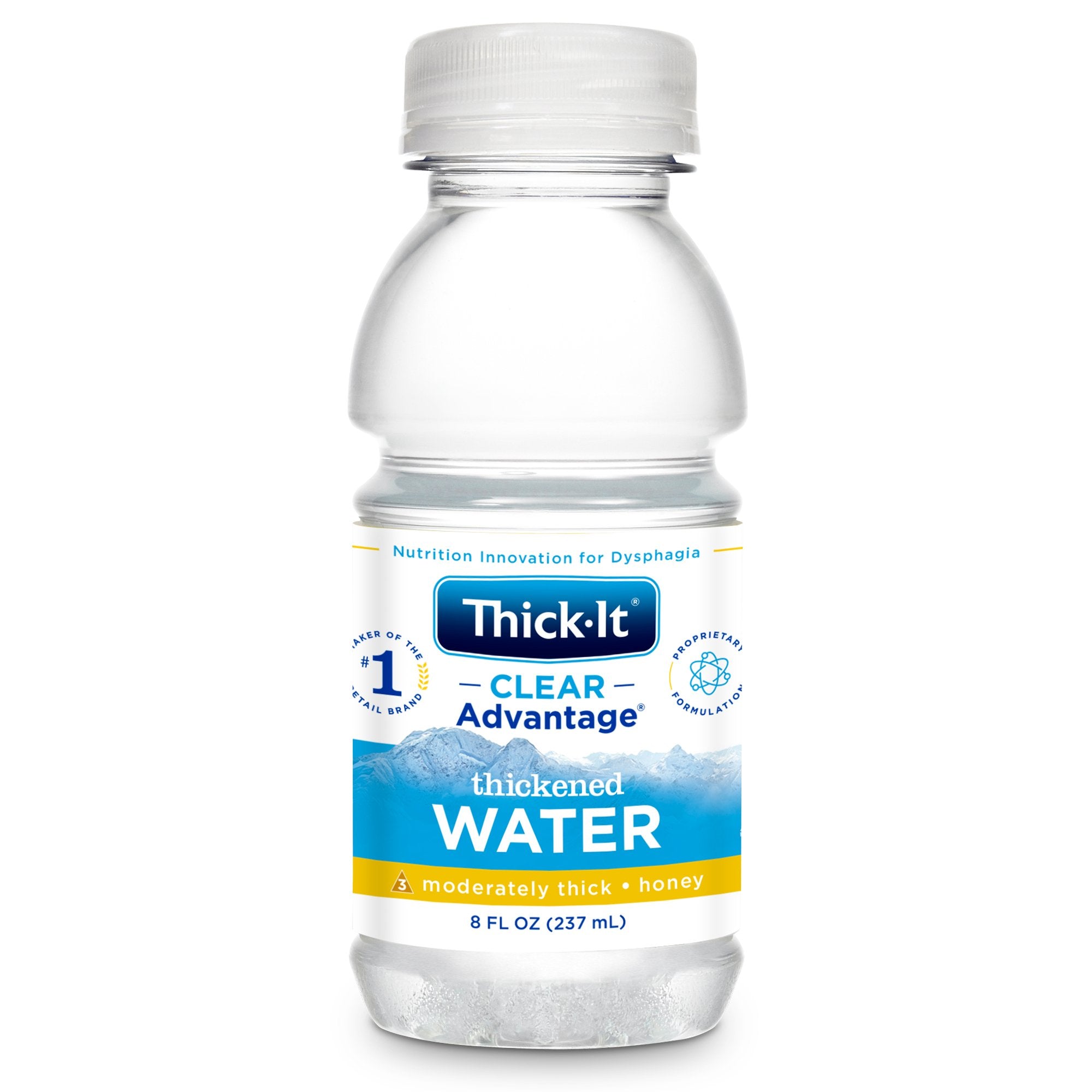 Kent Precision Foods - Thickened Water Thick-It® Clear Advantage® 8 oz. Bottle Unflavored Liquid IDDSI Level 3 Moderately Thick/Liquidized [24/CS]