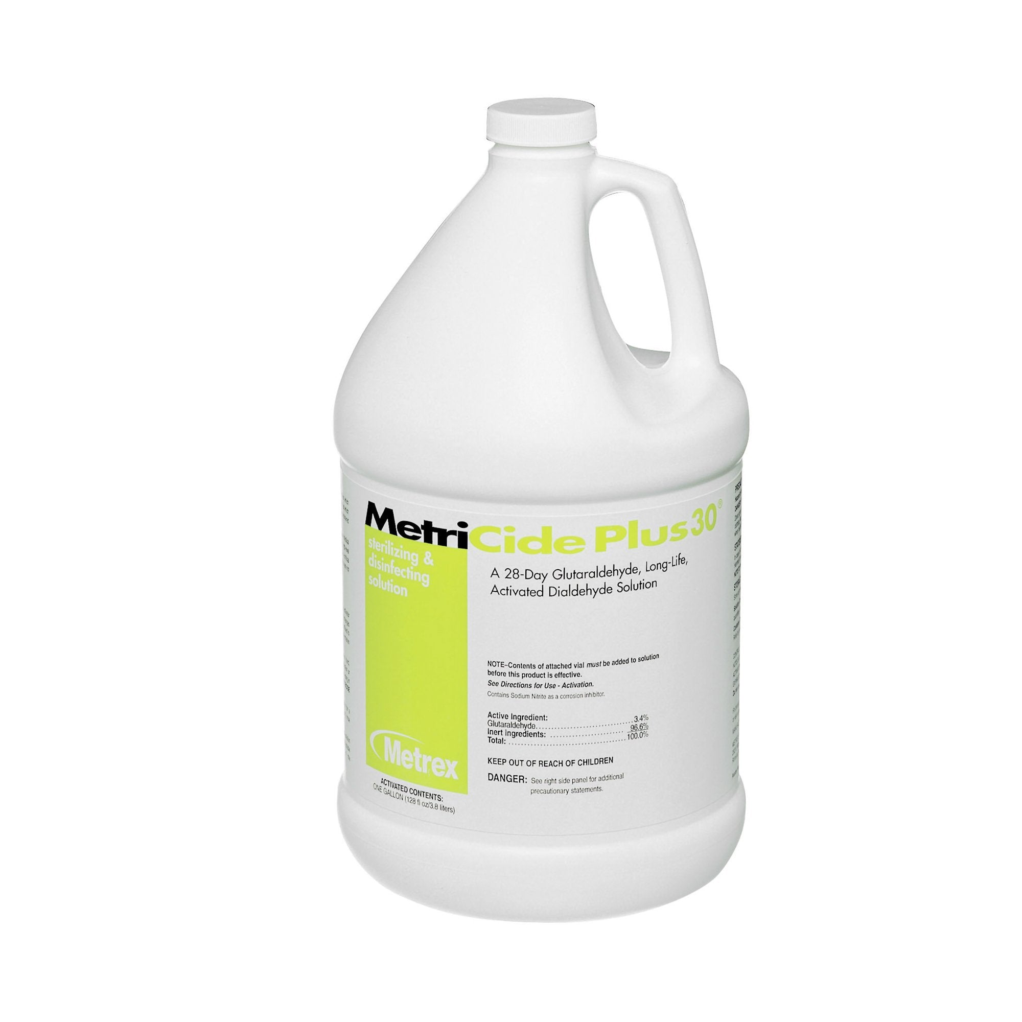 Metrex Research - Glutaraldehyde High-Level Disinfectant MetriCide Plus 30® Activation Required Liquid 1 gal. Jug Reusable [4/CS]