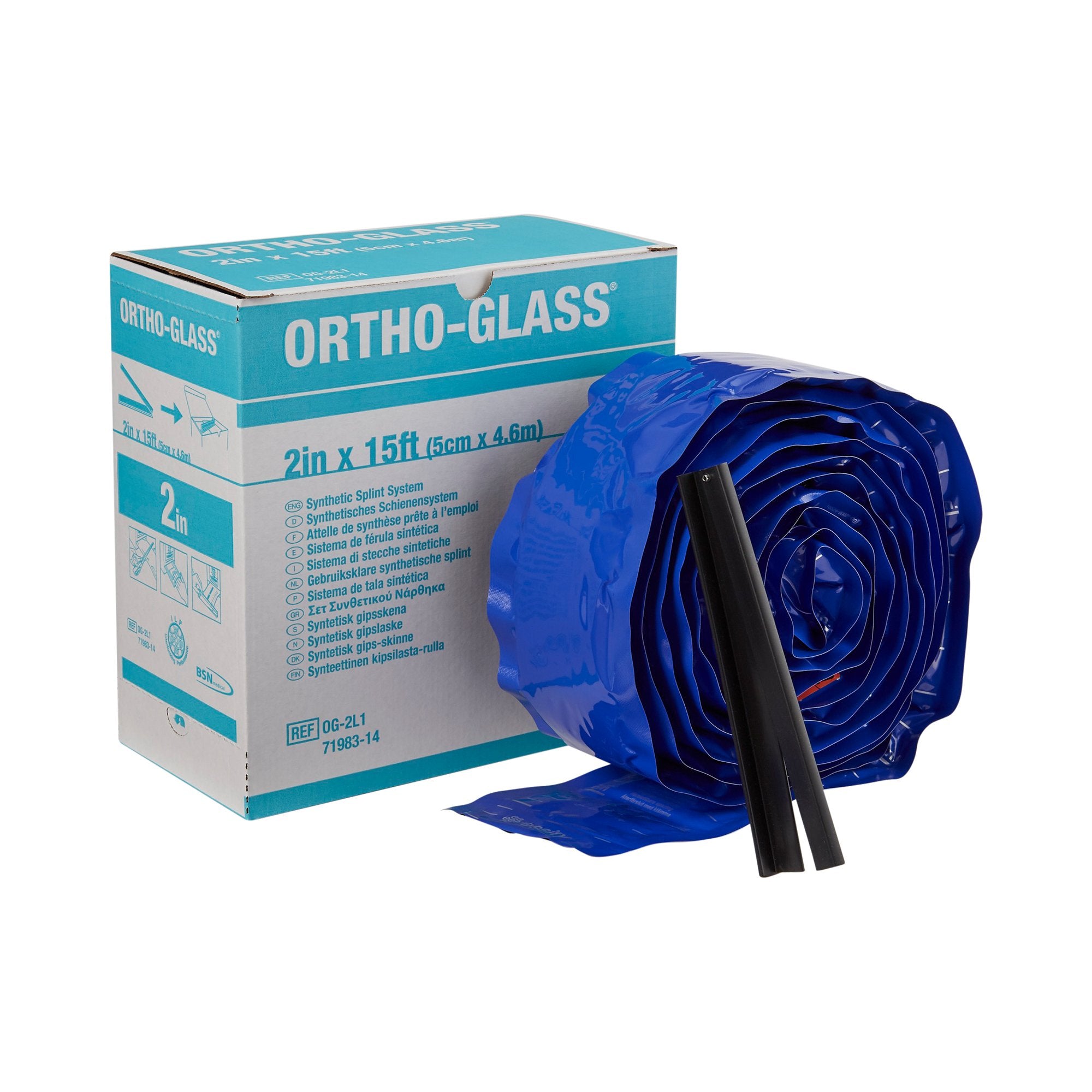 BSN Medical - Padded Splint Roll ORTHO-GLASS® 2 Inch X 15 Foot Fiberglass White [2/CS]