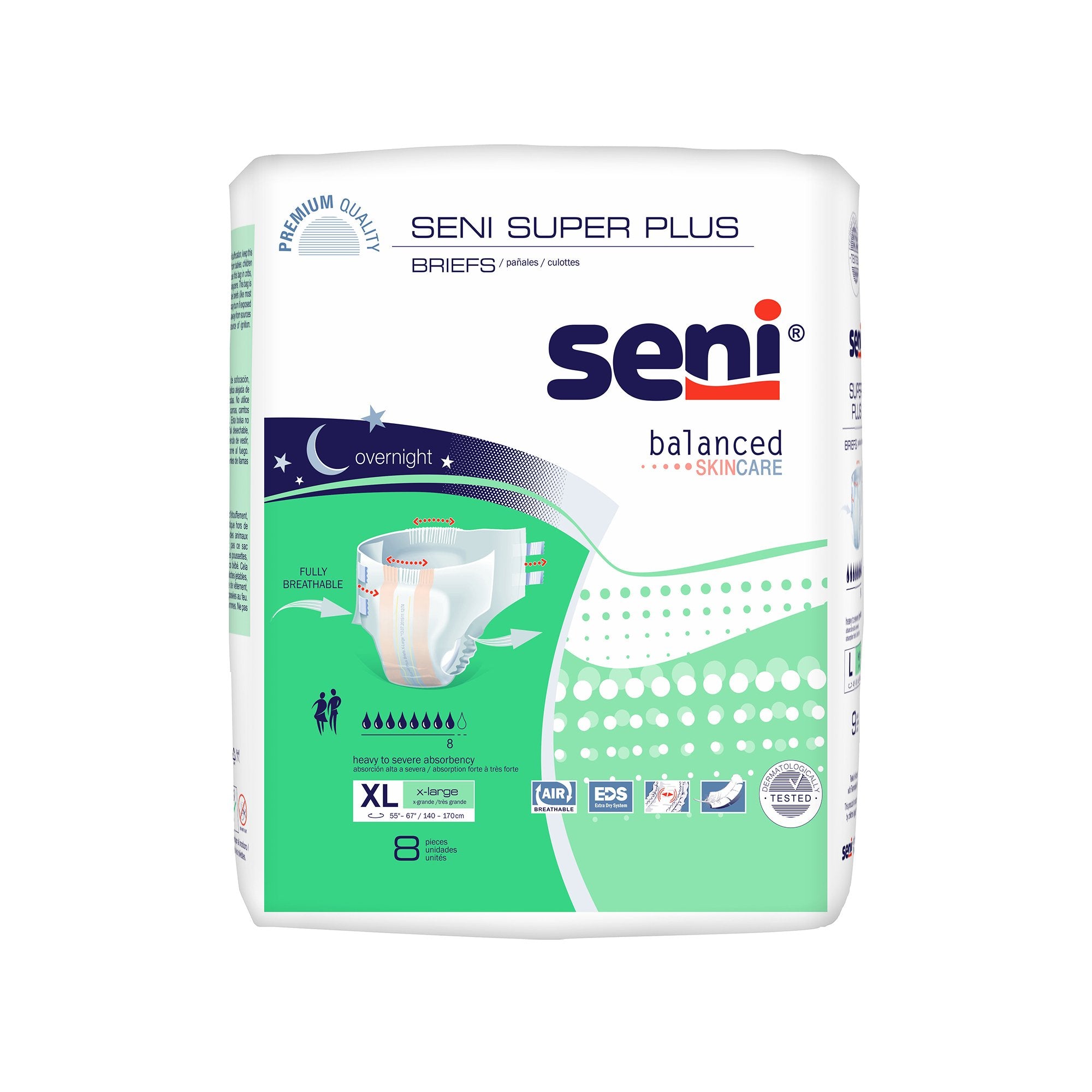 TZMO USA Inc - Unisex Adult Incontinence Brief Seni® Super Plus X-Large Disposable Heavy Absorbency [32/CS]