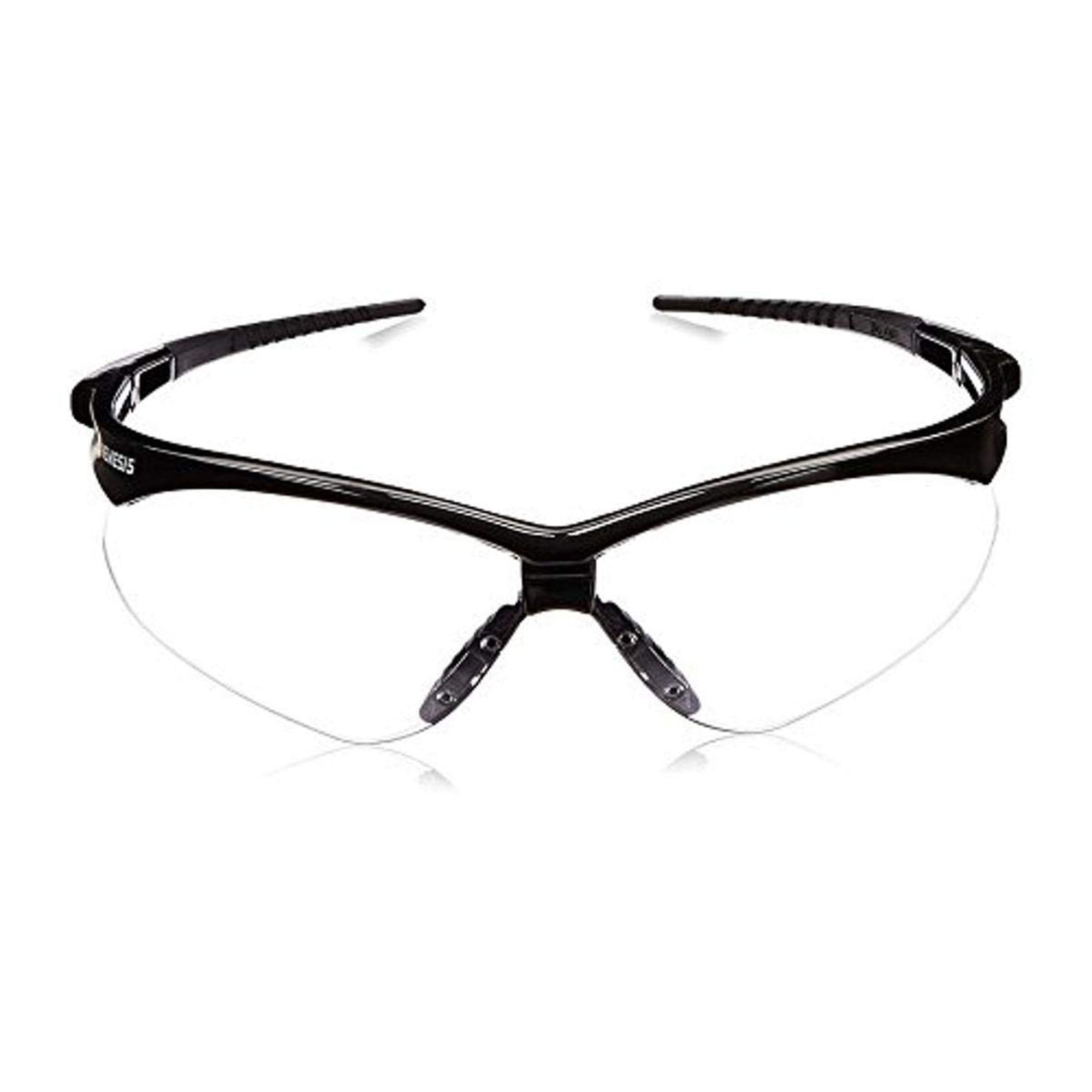 Kimberly Clark - Safety Glasses Jackson Safety® Nemesis Wraparound Clear Tint Polycarbonate Lens Black Frame Over Ear One Size Fits Most [12/CS]