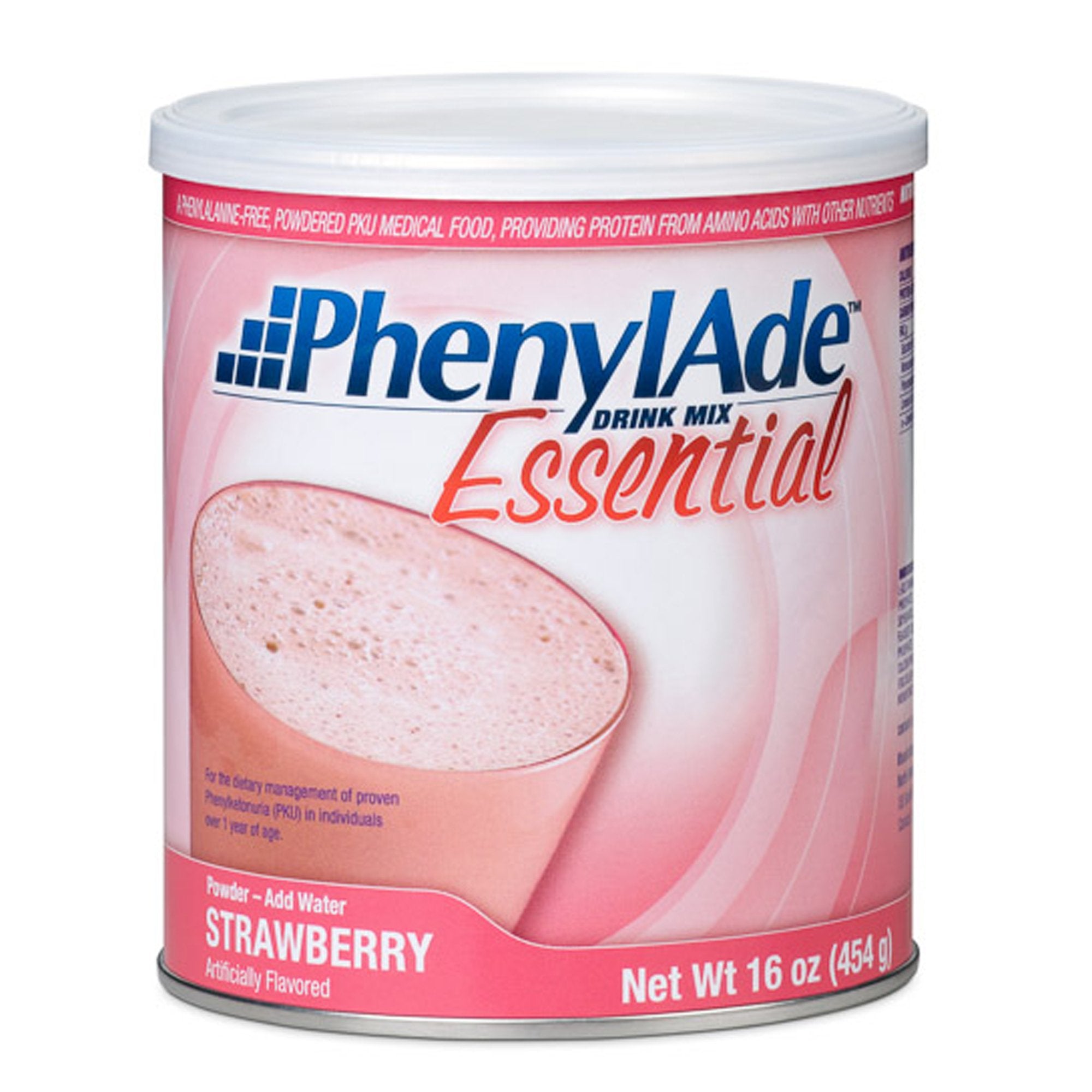 Nutricia North America - Oral Supplement PhenylAde® Essential Strawberry Flavor Powder 16 oz. Can [4/CS]