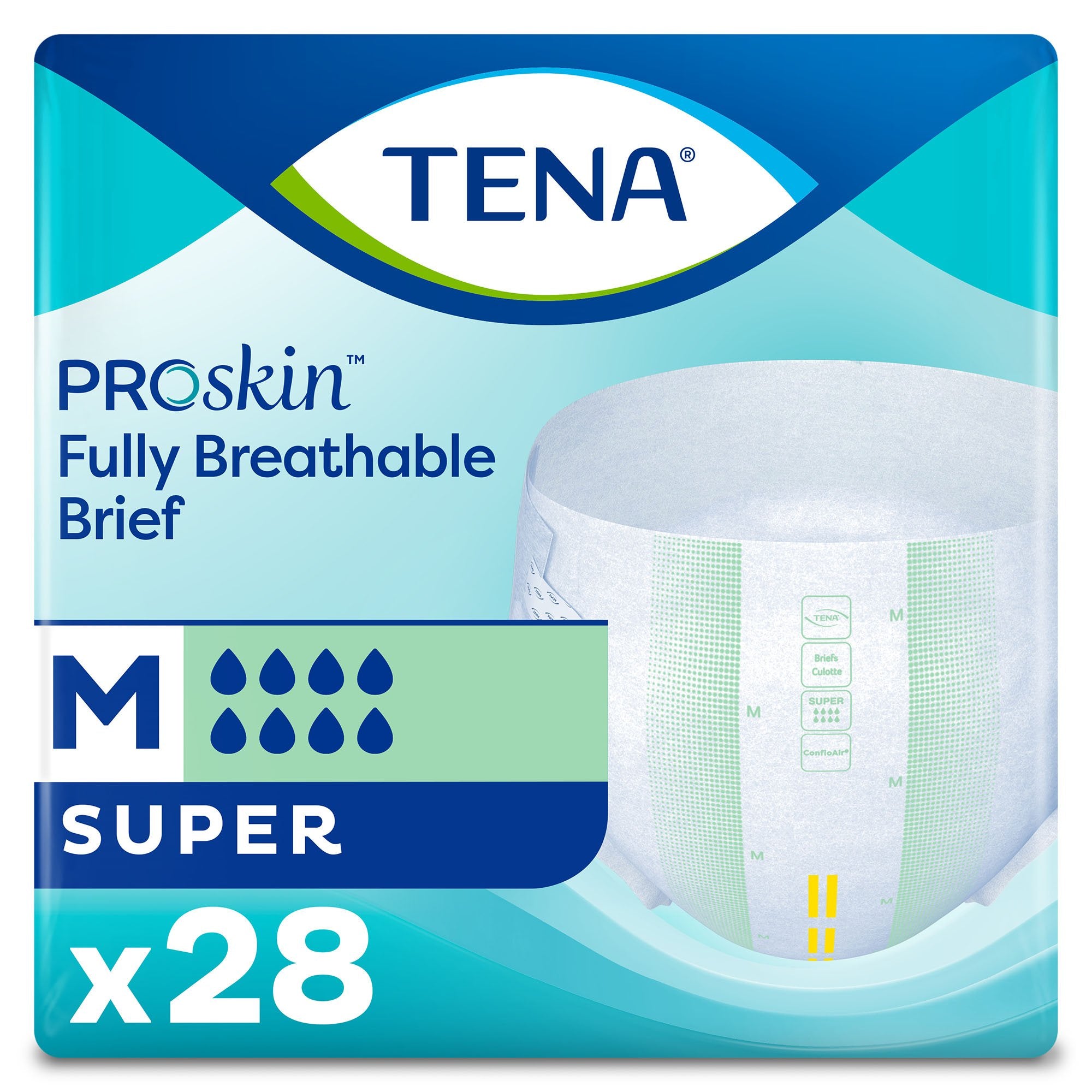 Essity HMS North America Inc - Unisex Adult Incontinence Brief TENA ProSkin™ Super Medium Disposable Heavy Absorbency [56/CS]