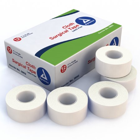 Dynarex - Medical Tape Dynarex® White 1 Inch X 10 Yard Cloth NonSterile [144/CS]