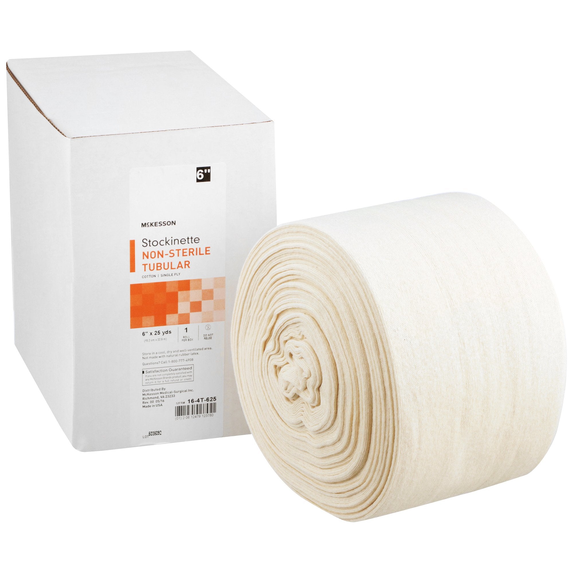 McKesson Brand - Stockinette Tubular McKesson 6 Inch X 25 Yard Cotton NonSterile [6/CS]