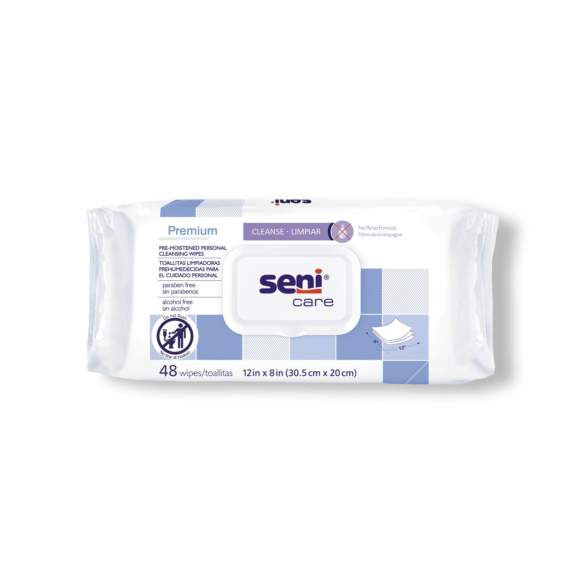 TZMO USA Inc - Personal Cleansing Wipe Seni® Care Soft Pack Scented 48 Count [576/CS]