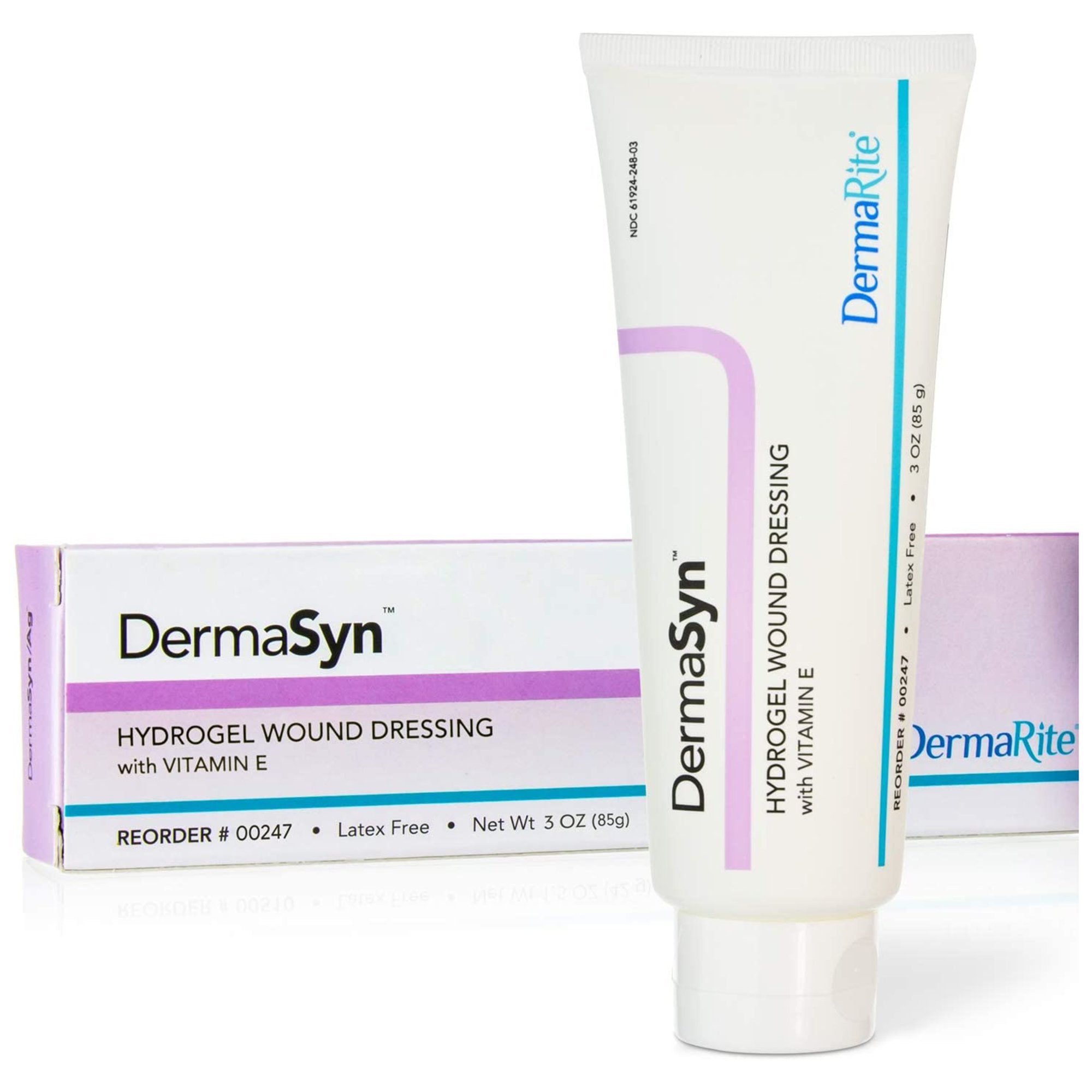 DermaRite Industries - Hydrogel Wound Dressing Dermasyn® 3 oz. Gel / Amorphous Gel / Amorphous NonSterile [24/CS]