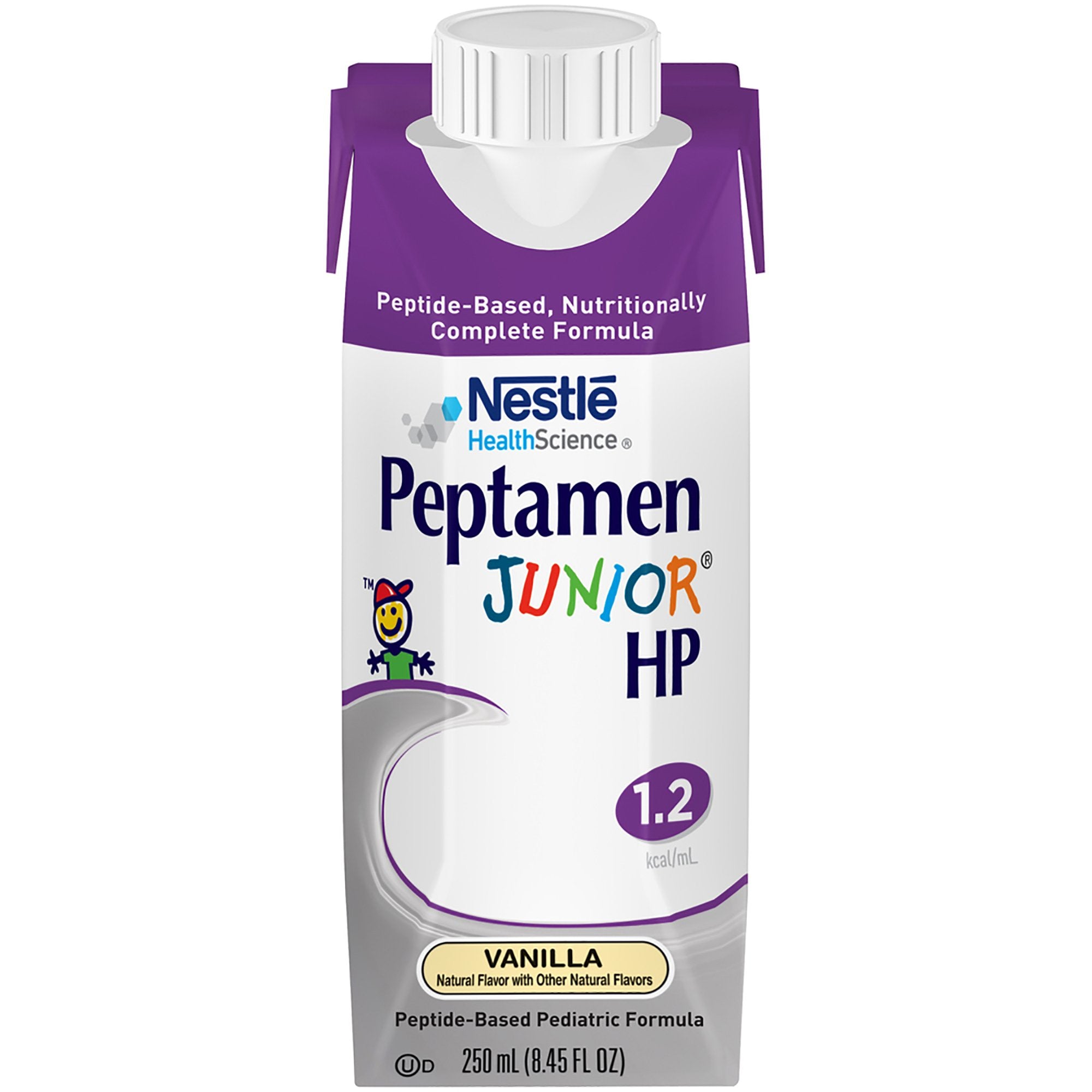 Nestle Healthcare Nutrition - Pediatric Oral Supplement Peptamen Junior® HP Vanilla Flavor 8.45 oz. Carton Liquid Protein Impaired GI Function [24/CS]