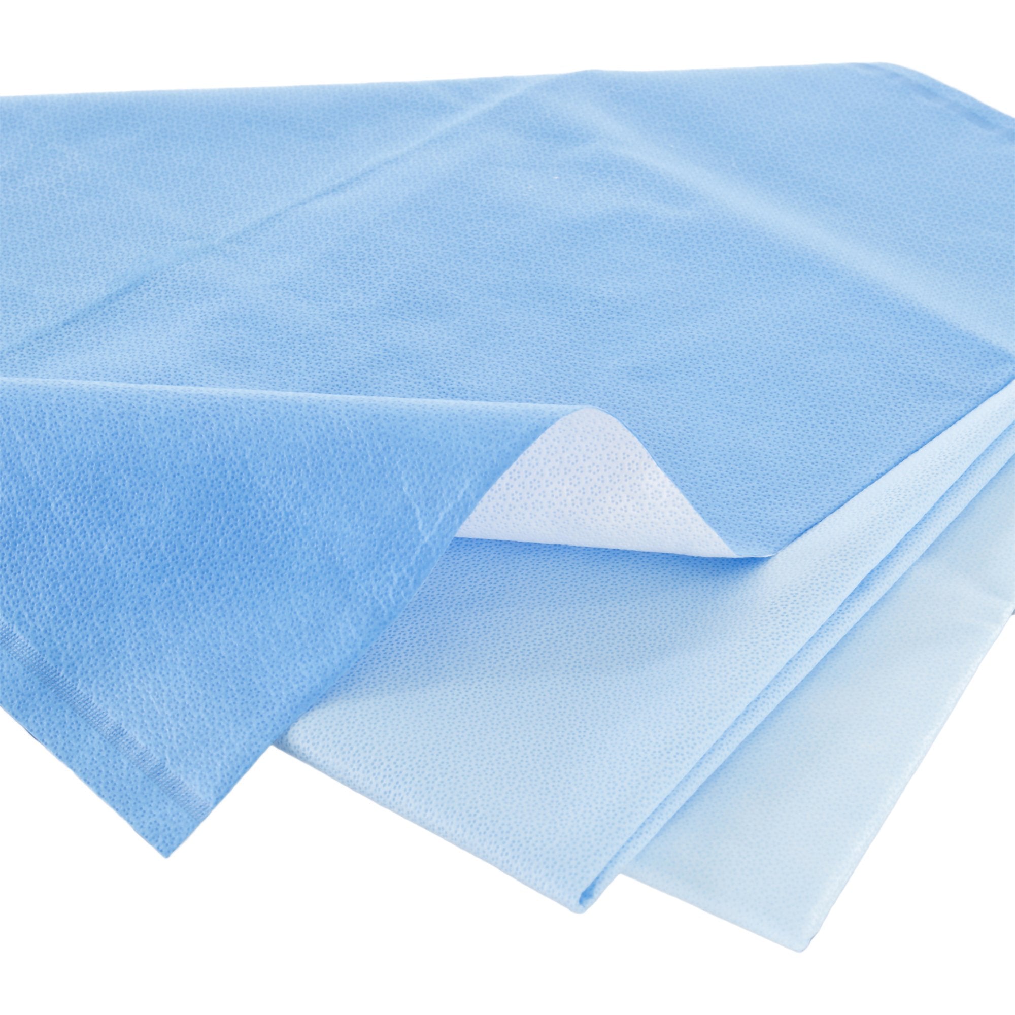 O&M Halyard Inc - QUICK CHECK* H100 Sterilization Wrap White / Blue 24 X 24 Inch Dual Layer SMS Polypropylene Steam / EO Gas / Hydrogen Peroxide [240/CS]