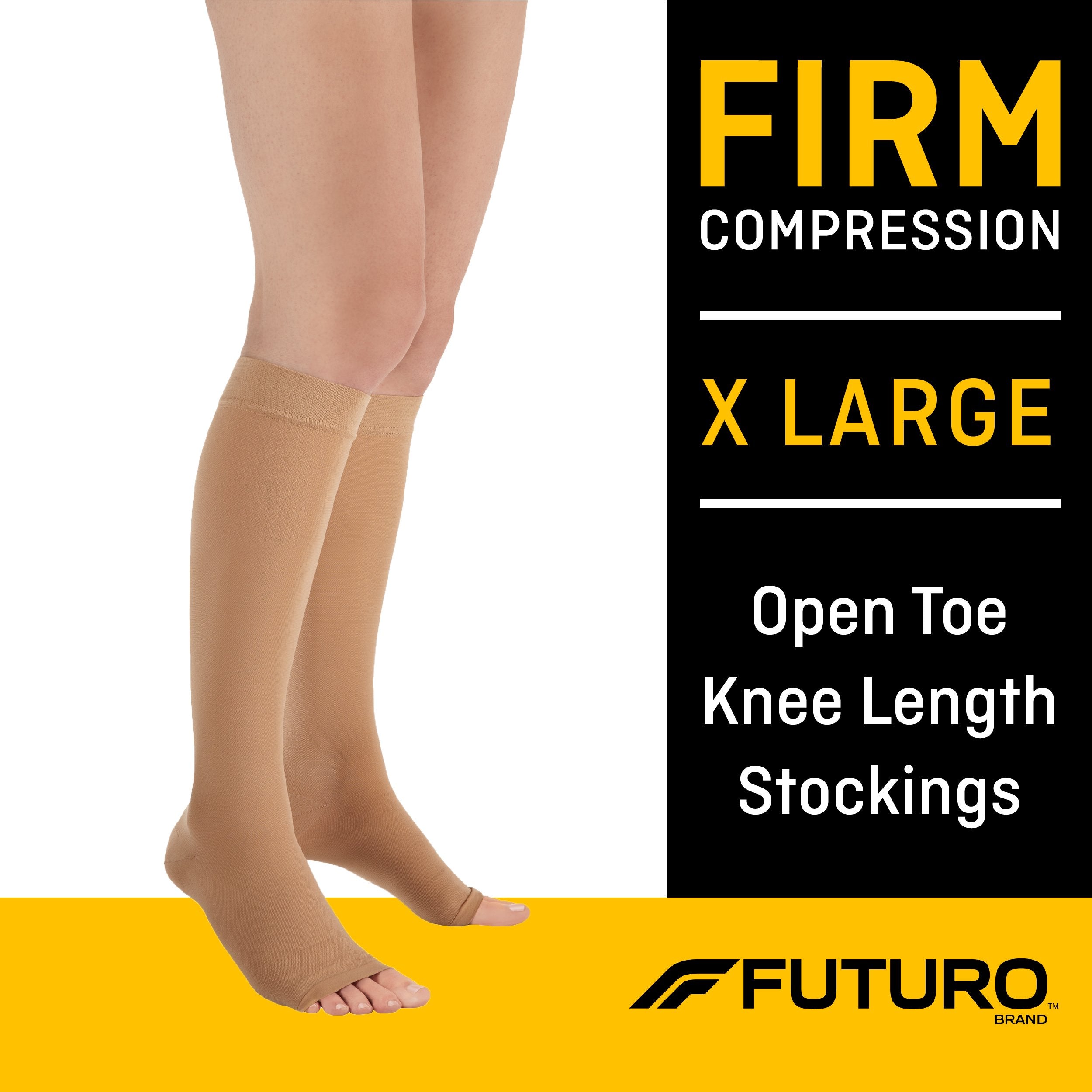 3M Company - Compression Stocking 3M™ Futuro™ Knee High X-Large Beige Open Toe [12/CS]