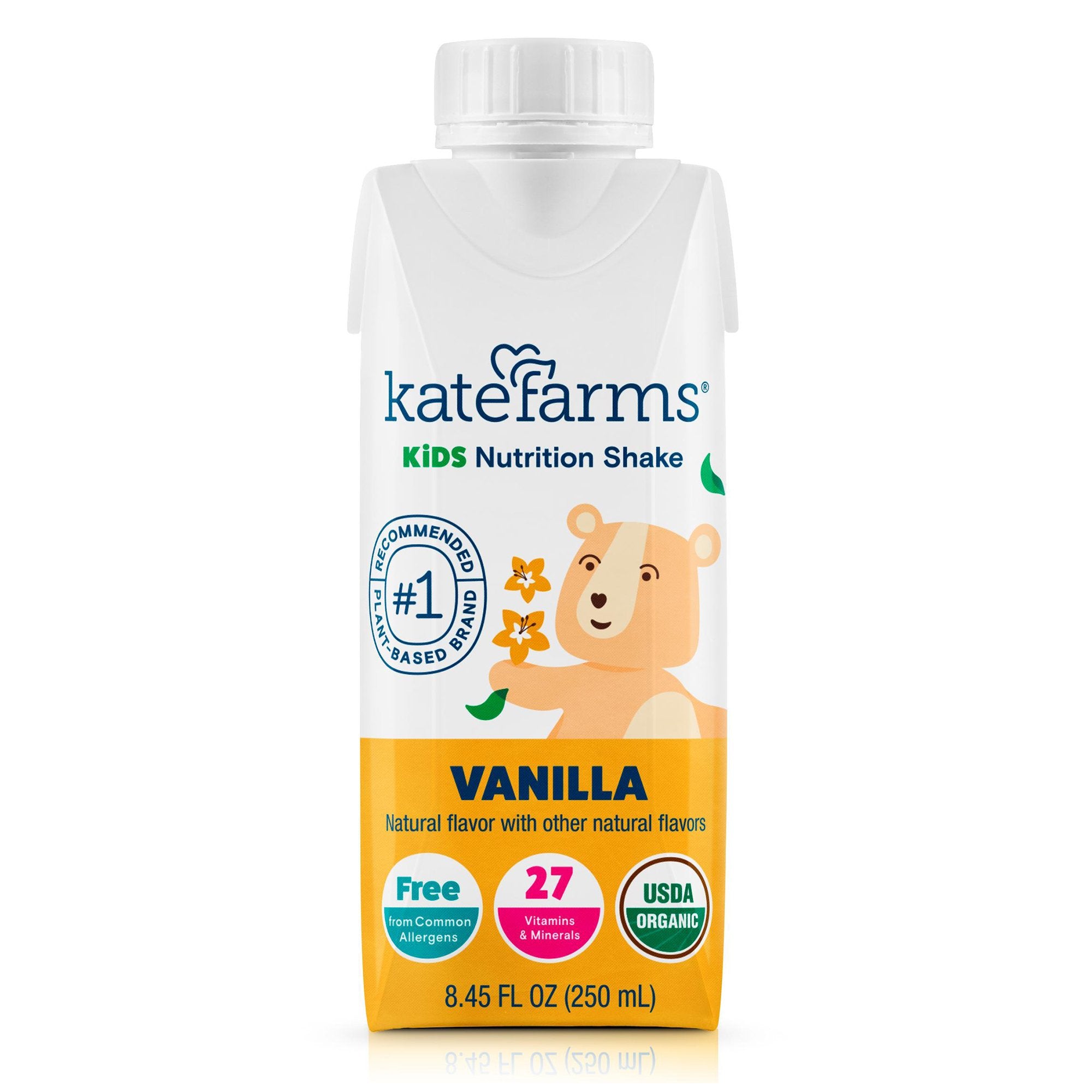 Kate Farms - Pediatric Oral Supplement Kate Farms Vanilla Flavor 8.45 oz. / 250 mL Carton Liquid [12/CS]