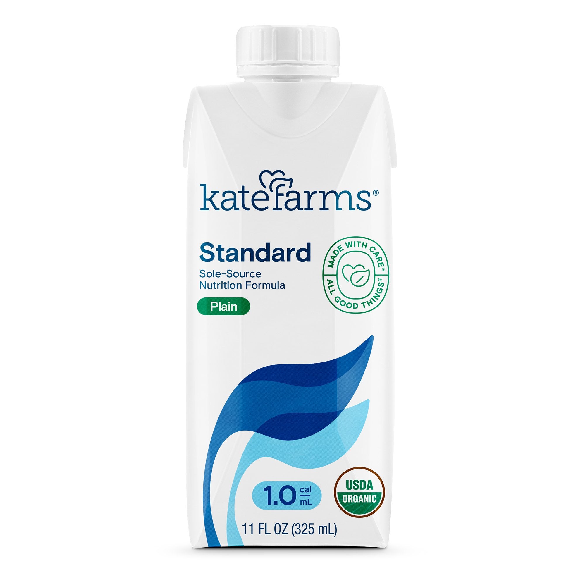 Kate Farms - Oral Supplement Kate Farms Standard 1.0 Plain Flavor Liquid 11 oz. Carton [12/CS]