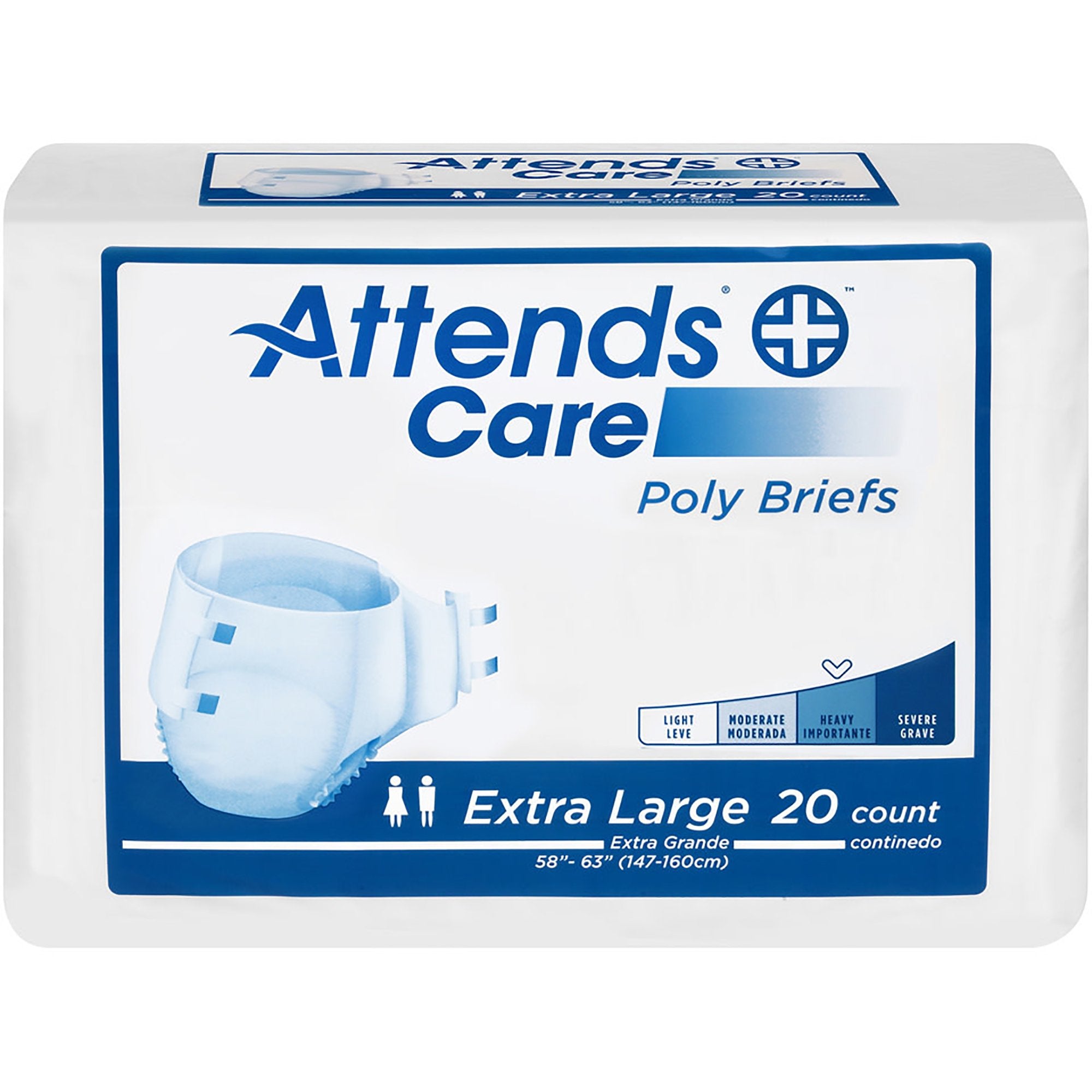 Attends Healthcare Products - Unisex Adult Incontinence Brief Attends® Care X-Large Disposable Heavy Absorbency [60/CS]